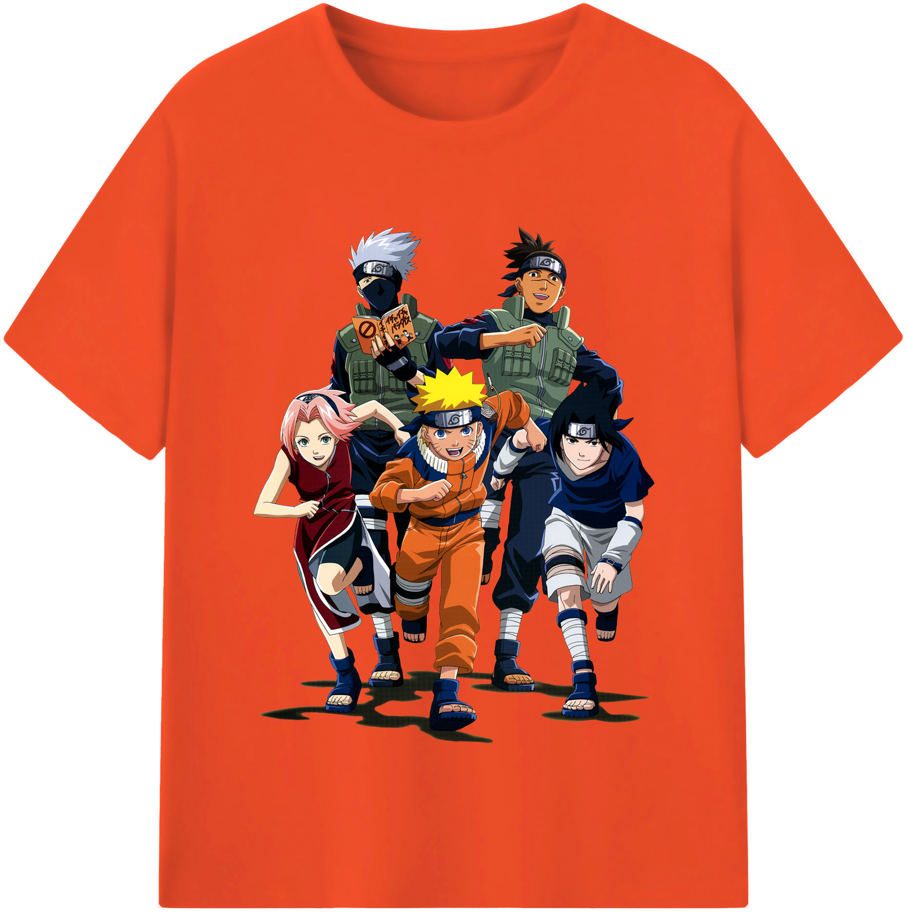 （画像用） NARUTO -ナルト- うずまき ナルト Uzumaki Naruto 綿100％半袖Tシャツ（フロントプリント）
