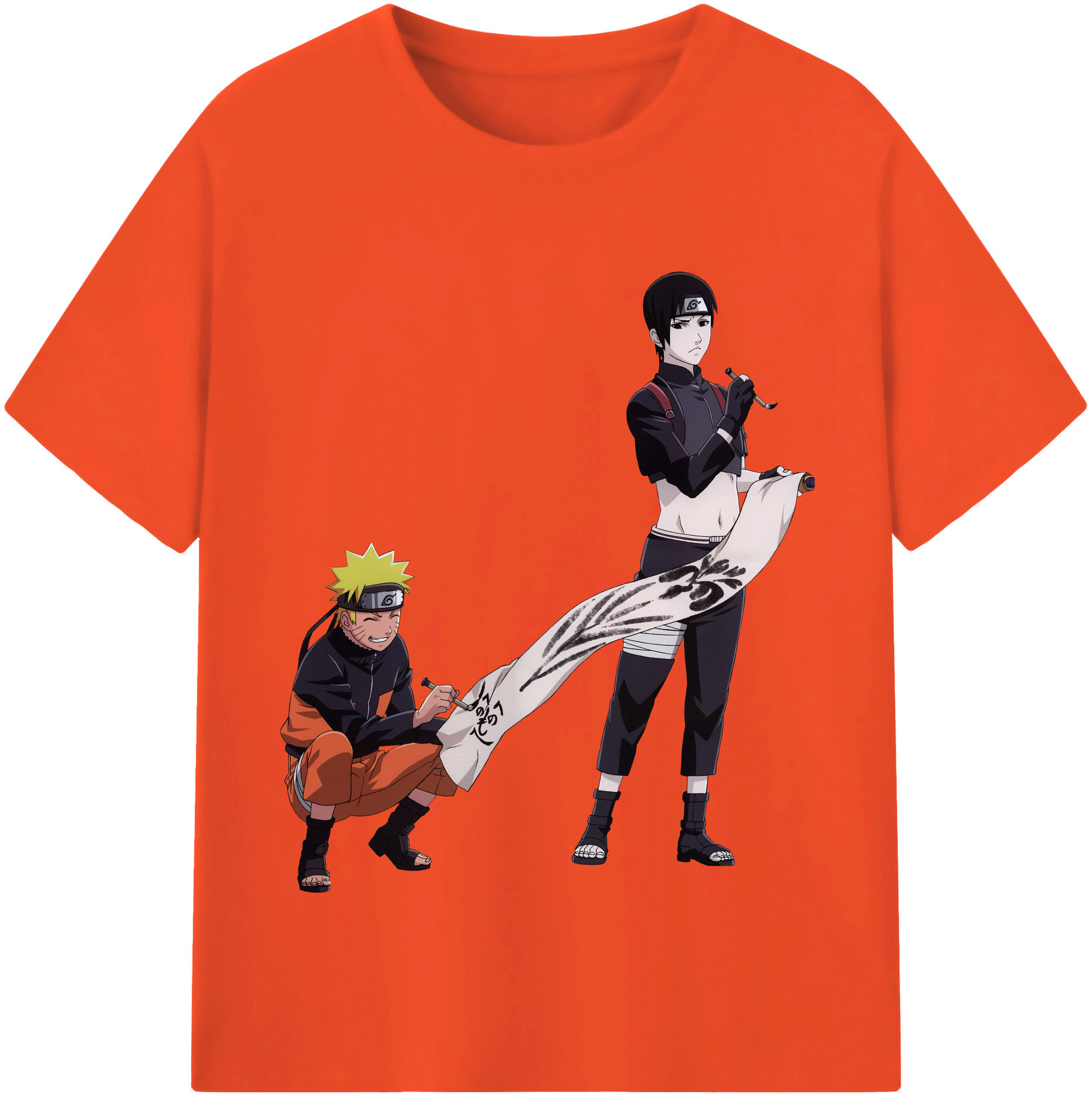 （画像用） NARUTO -ナルト- うずまき ナルト Uzumaki Naruto 綿100％半袖Tシャツ（フロントプリント）