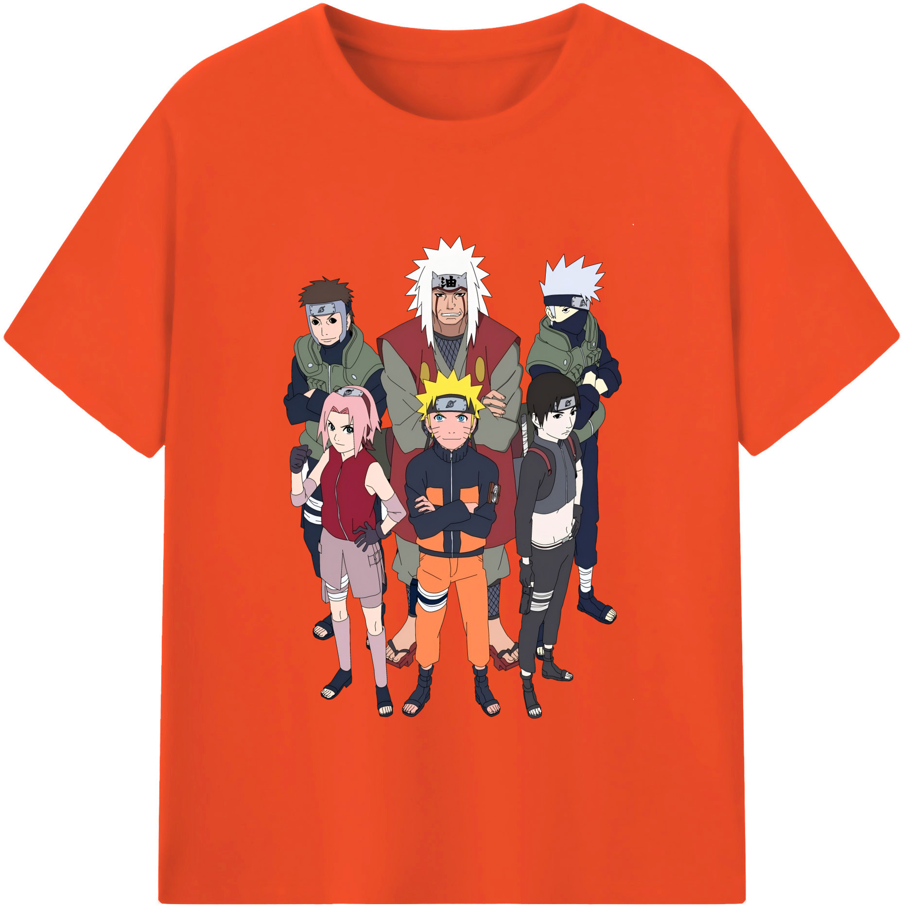 （画像用） NARUTO -ナルト- うずまき ナルト Uzumaki Naruto 綿100％半袖Tシャツ（フロントプリント）