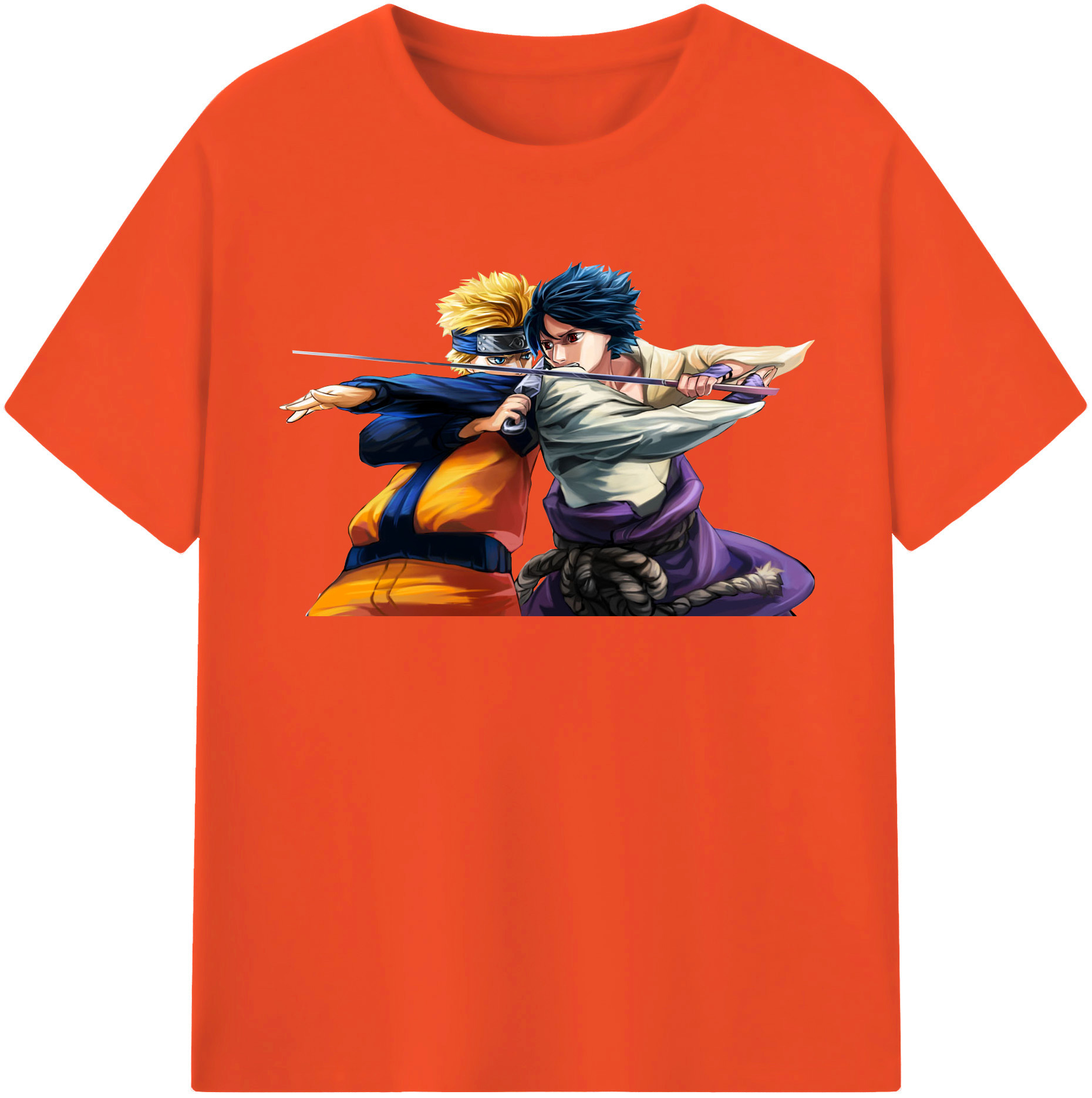 （画像用） NARUTO -ナルト- うずまき ナルト Uzumaki Naruto 綿100％半袖Tシャツ（フロントプリント）