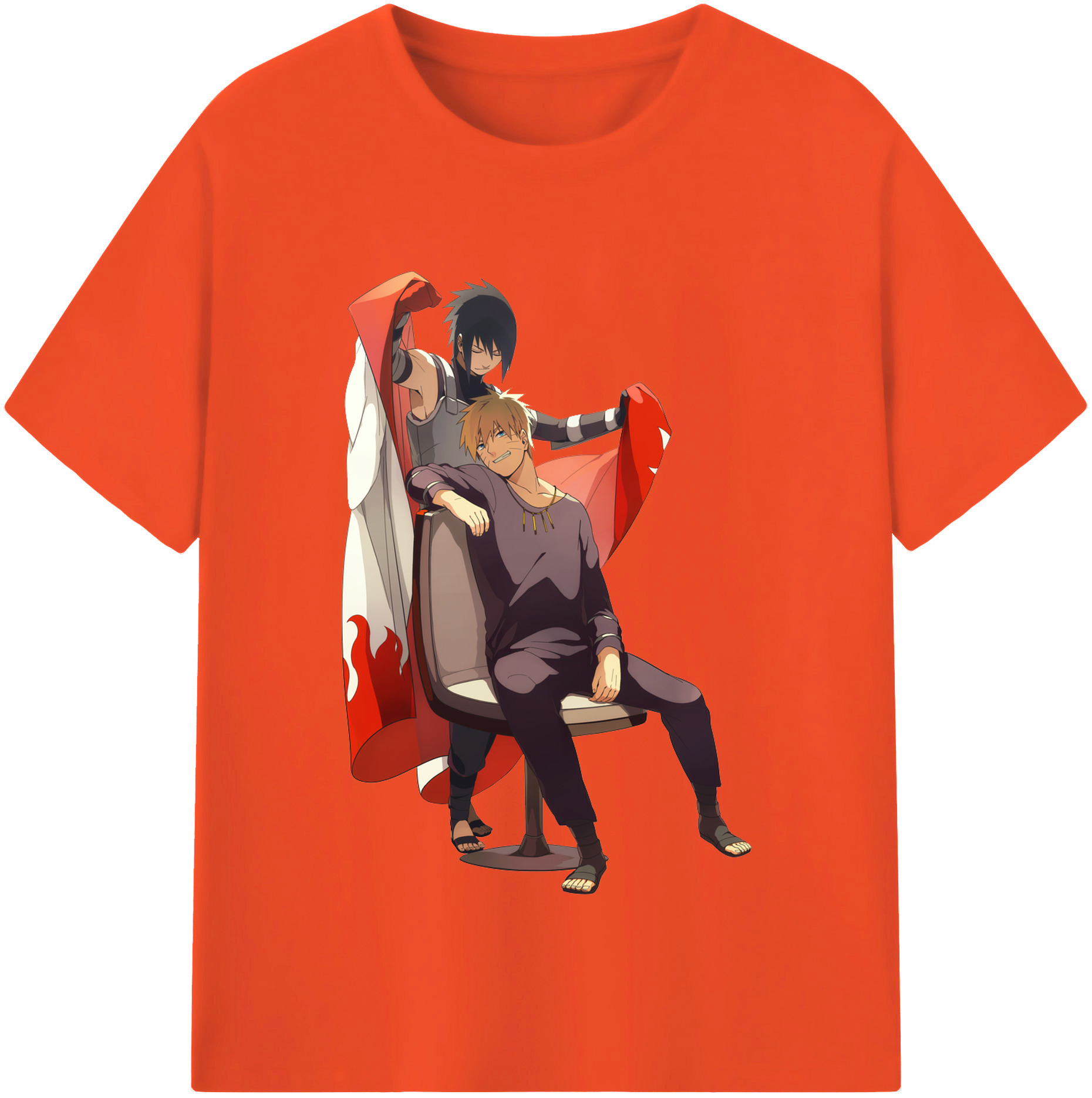 （画像用） NARUTO -ナルト- うずまき ナルト Uzumaki Naruto 綿100％半袖Tシャツ（フロントプリント）