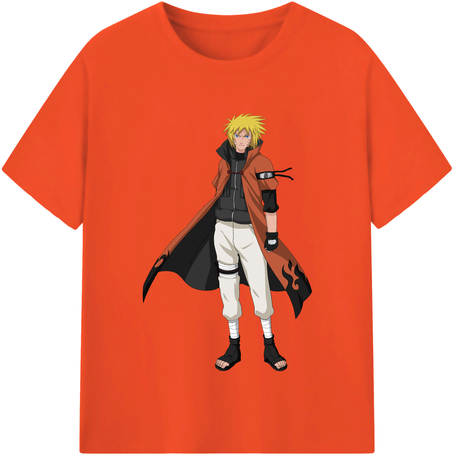 （画像用） NARUTO -ナルト- うずまき ナルト Uzumaki Naruto 綿100％半袖Tシャツ（フロントプリント）