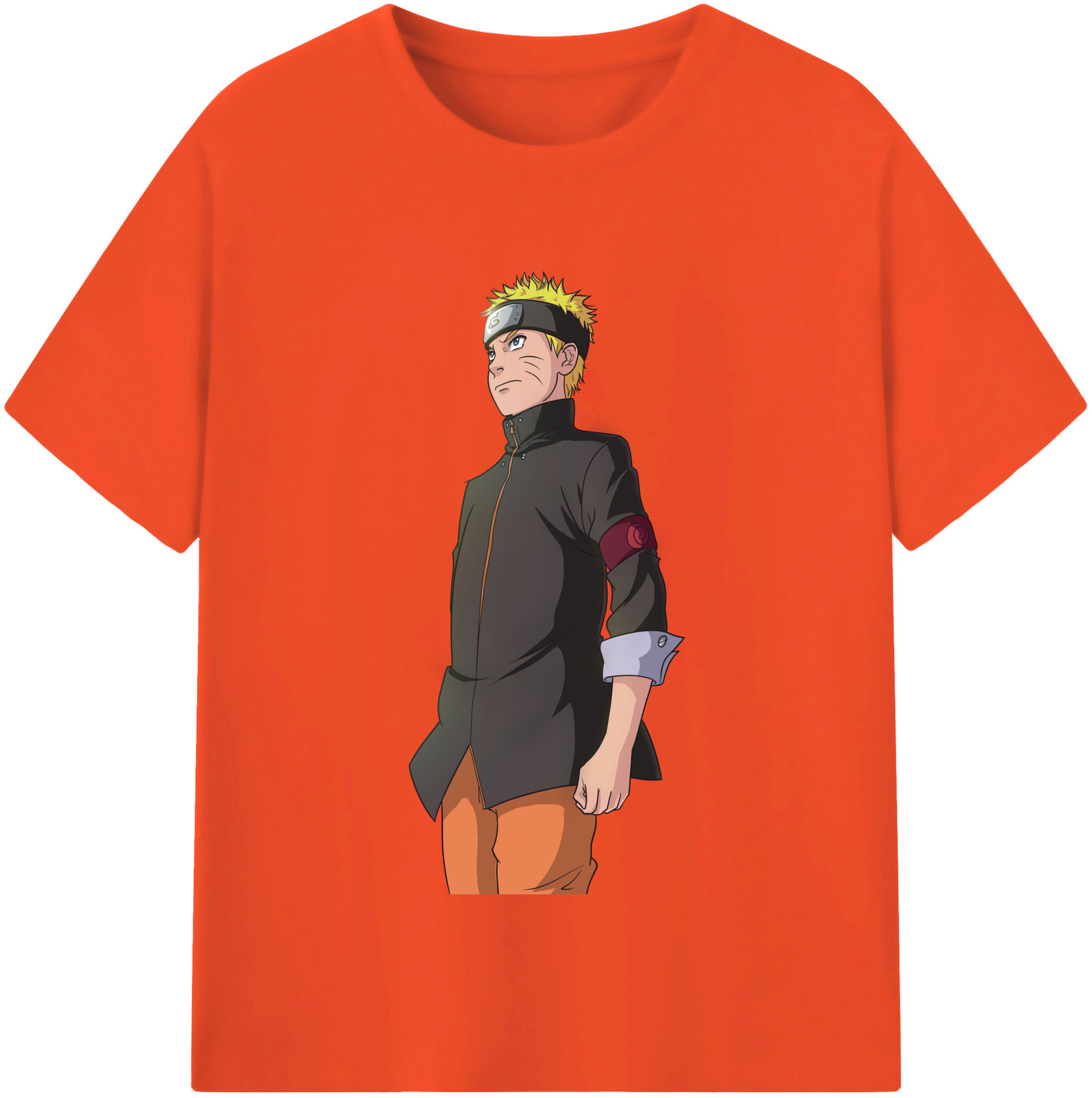 （画像用） NARUTO -ナルト- うずまき ナルト Uzumaki Naruto 綿100％半袖Tシャツ（フロントプリント）