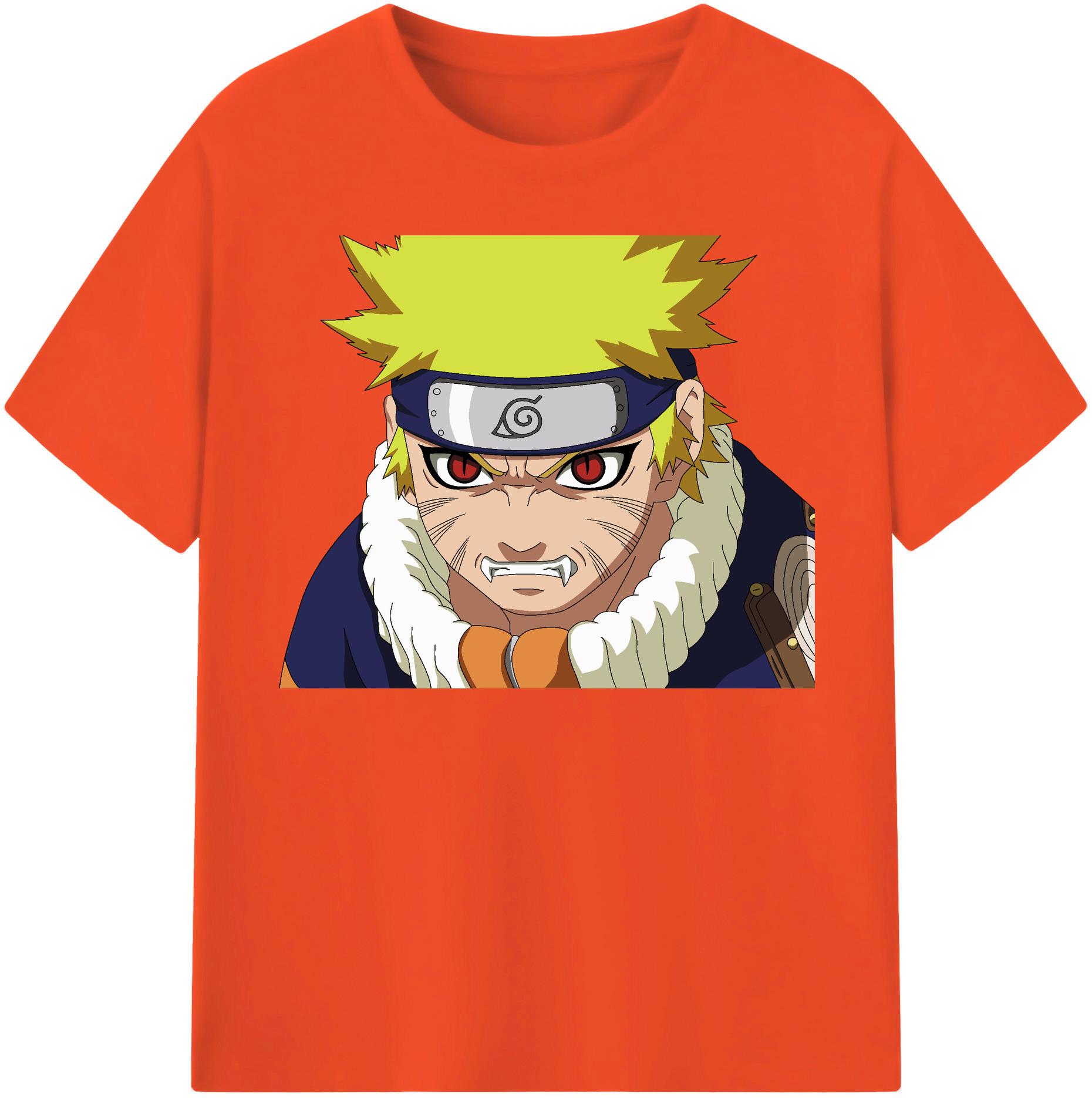 （画像用） NARUTO -ナルト- うずまき ナルト Uzumaki Naruto 綿100％半袖Tシャツ（フロントプリント）