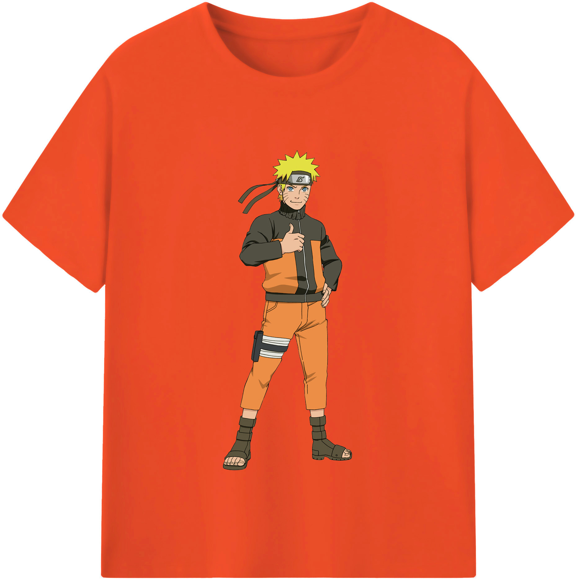 （画像用） NARUTO -ナルト- うずまき ナルト Uzumaki Naruto 綿100％半袖Tシャツ（フロントプリント）