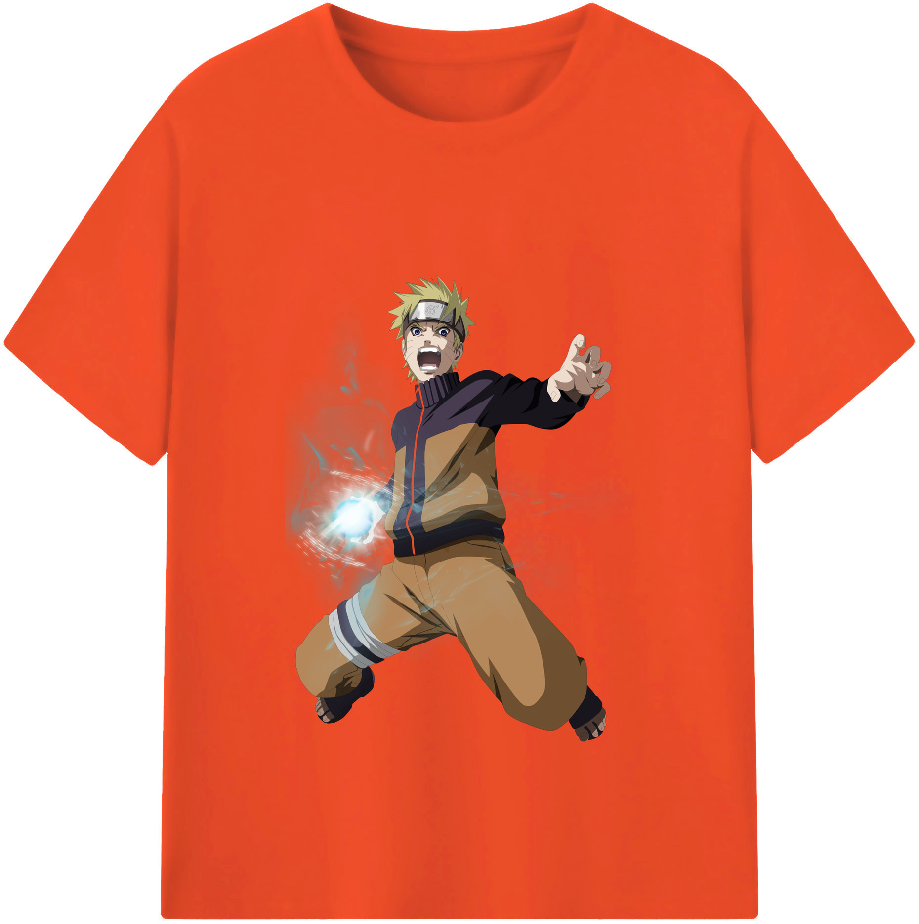 （画像用） NARUTO -ナルト- うずまき ナルト Uzumaki Naruto 綿100％半袖Tシャツ（フロントプリント）