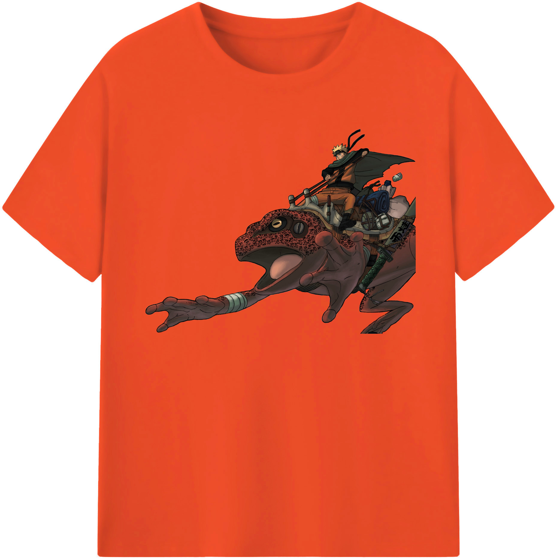 （画像用） NARUTO -ナルト- うずまき ナルト Uzumaki Naruto 綿100％半袖Tシャツ（フロントプリント）