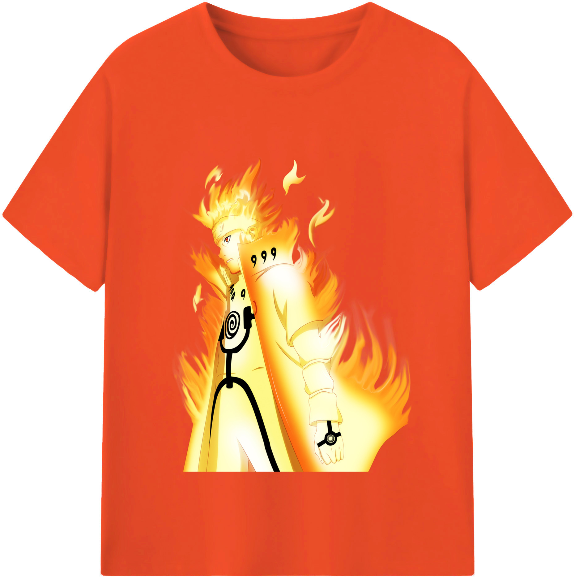 （画像用） NARUTO -ナルト- うずまき ナルト Uzumaki Naruto 綿100％半袖Tシャツ（フロントプリント）