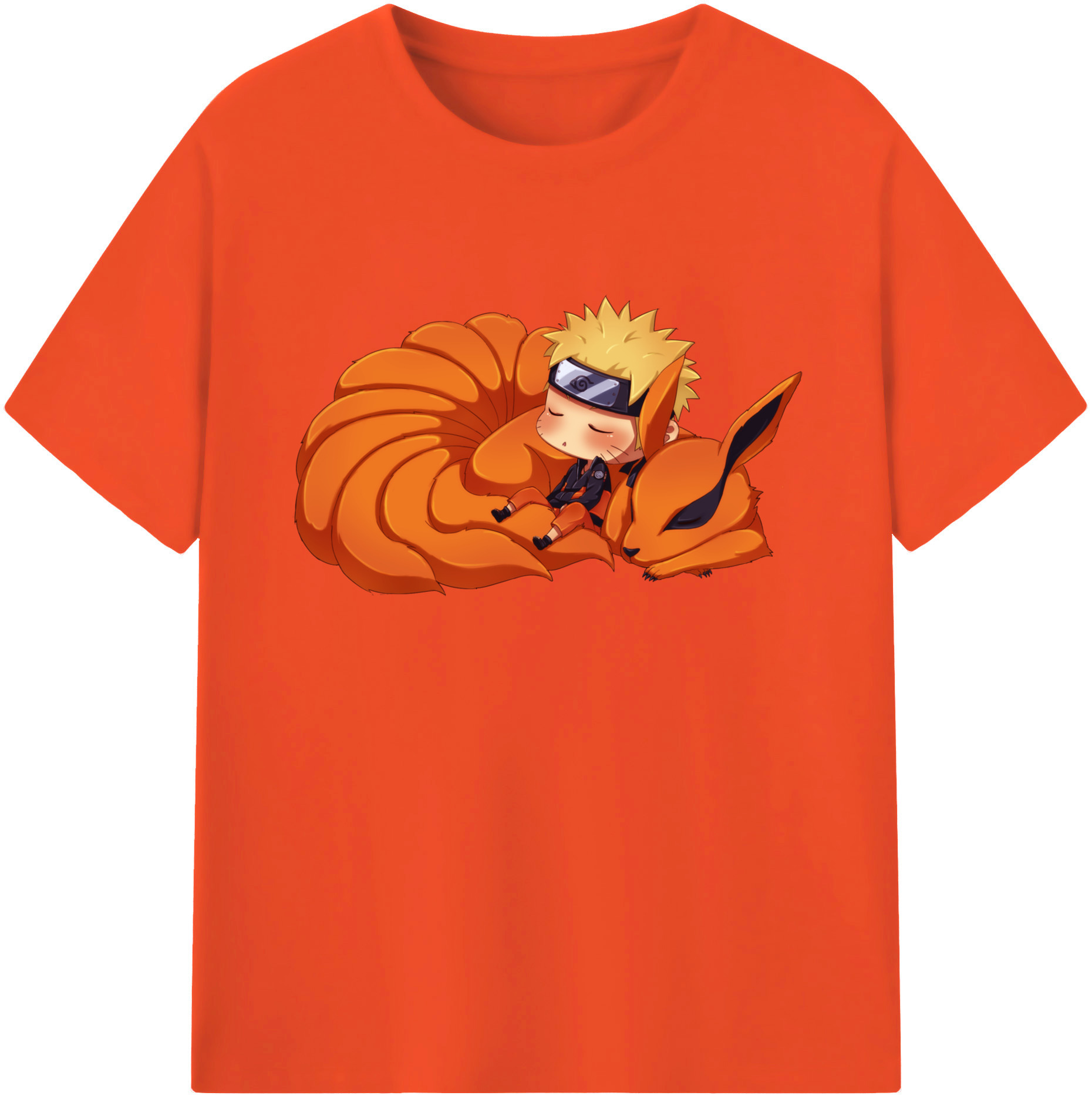 （画像用） NARUTO -ナルト- うずまき ナルト Uzumaki Naruto 綿100％半袖Tシャツ（フロントプリント）