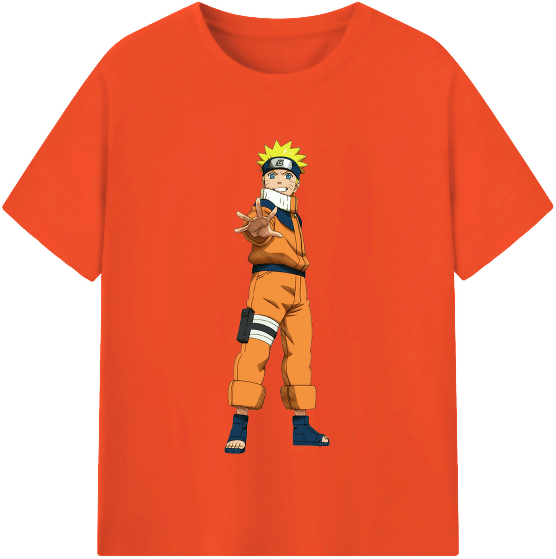 （画像用） NARUTO -ナルト- うずまき ナルト Uzumaki Naruto 綿100％半袖Tシャツ（フロントプリント）