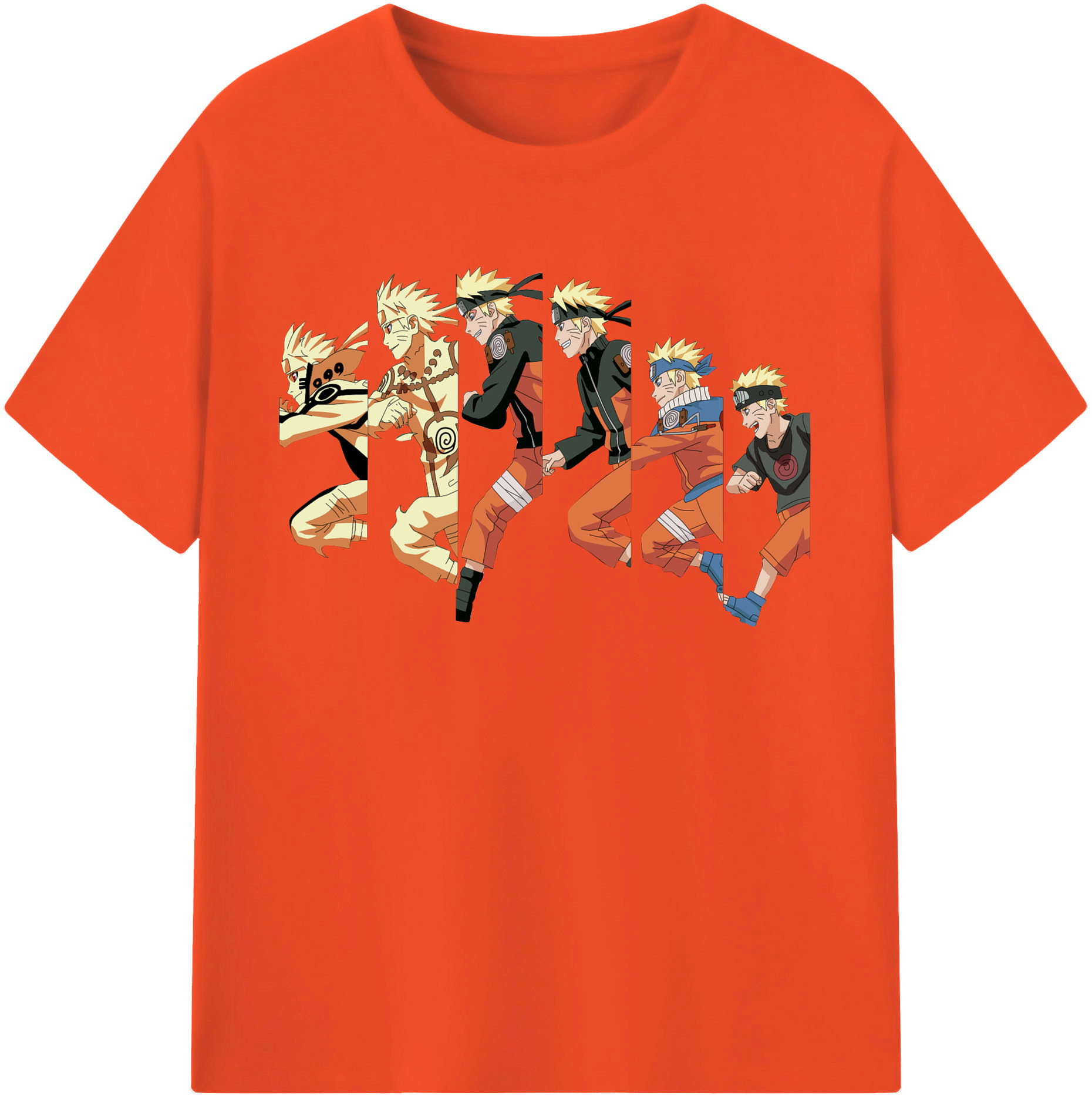 （画像用） NARUTO -ナルト- うずまき ナルト Uzumaki Naruto 綿100％半袖Tシャツ（フロントプリント）