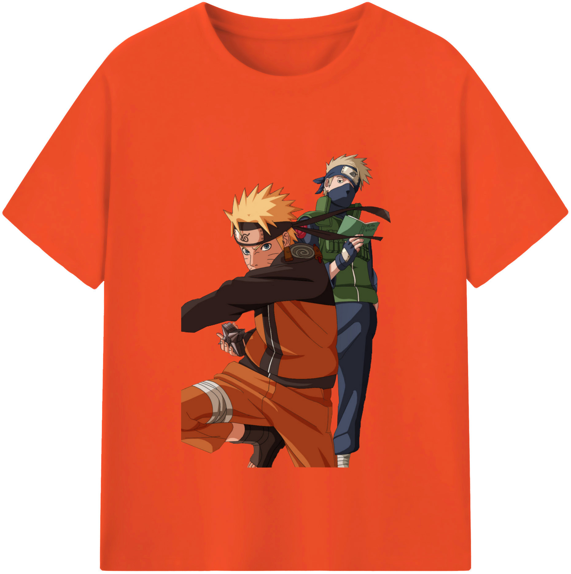 （画像用） NARUTO -ナルト- うずまき ナルト Uzumaki Naruto 綿100％半袖Tシャツ（フロントプリント）