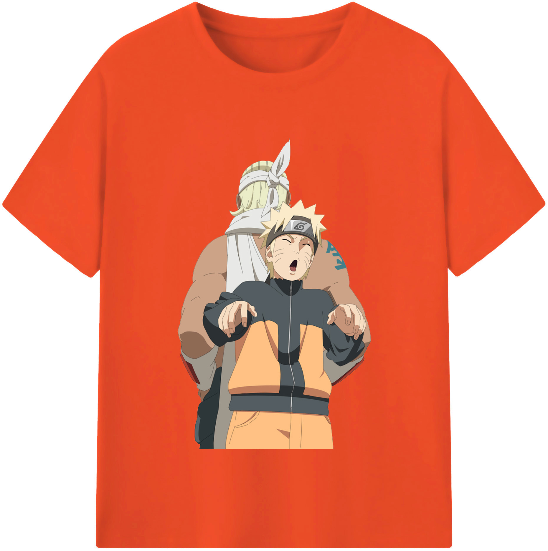 （画像用） NARUTO -ナルト- うずまき ナルト Uzumaki Naruto 綿100％半袖Tシャツ（フロントプリント）