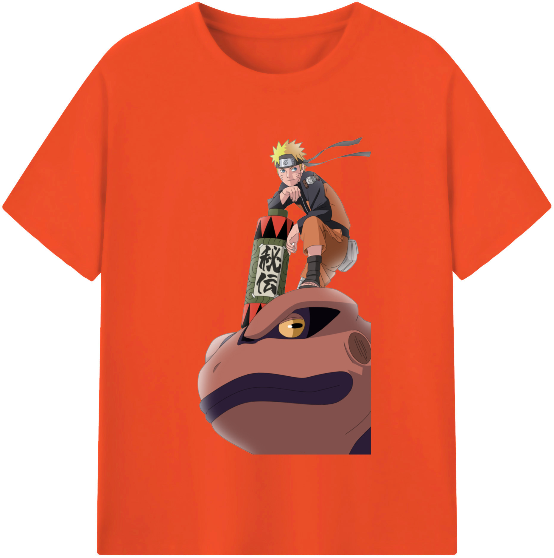 （画像用） NARUTO -ナルト- うずまき ナルト Uzumaki Naruto 綿100％半袖Tシャツ（フロントプリント）