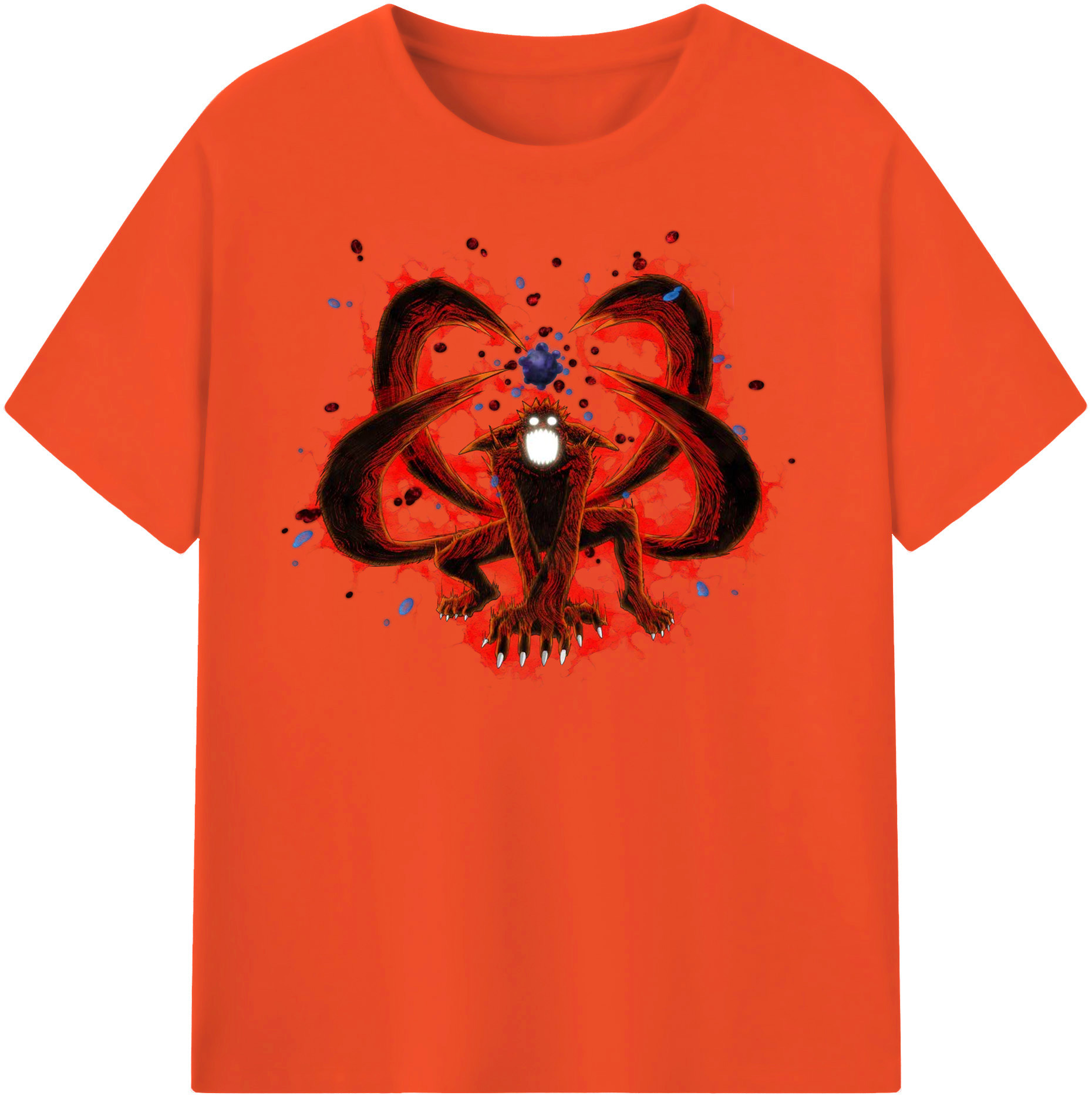 （画像用） NARUTO -ナルト- うずまき ナルト Uzumaki Naruto 綿100％半袖Tシャツ（フロントプリント）