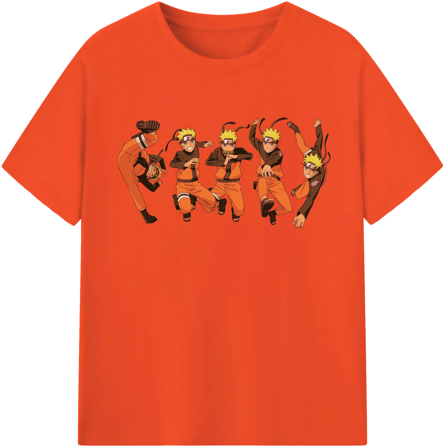 （画像用） NARUTO -ナルト- うずまき ナルト Uzumaki Naruto 綿100％半袖Tシャツ（フロントプリント）