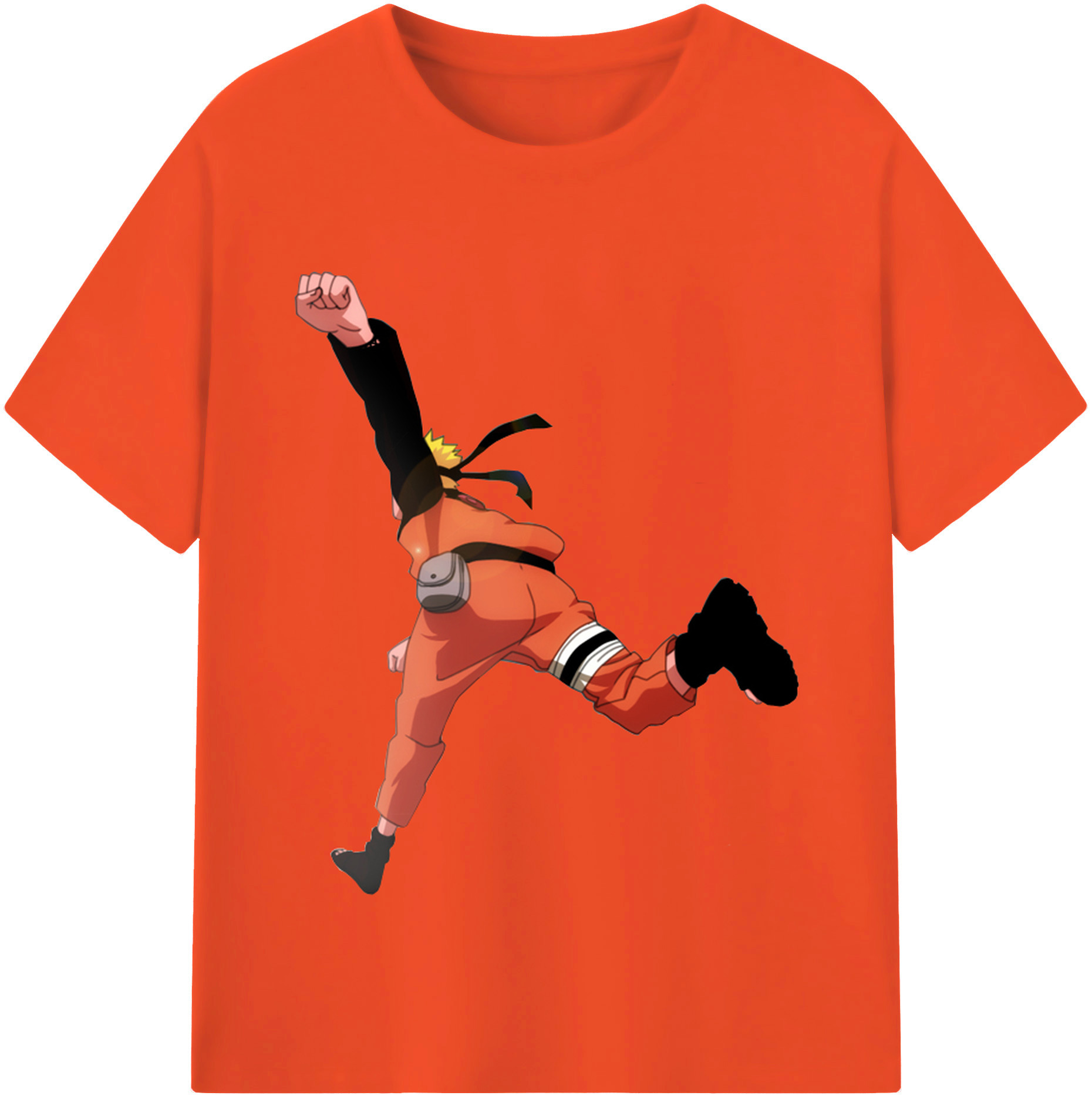 （画像用） NARUTO -ナルト- うずまき ナルト Uzumaki Naruto 綿100％半袖Tシャツ（フロントプリント）