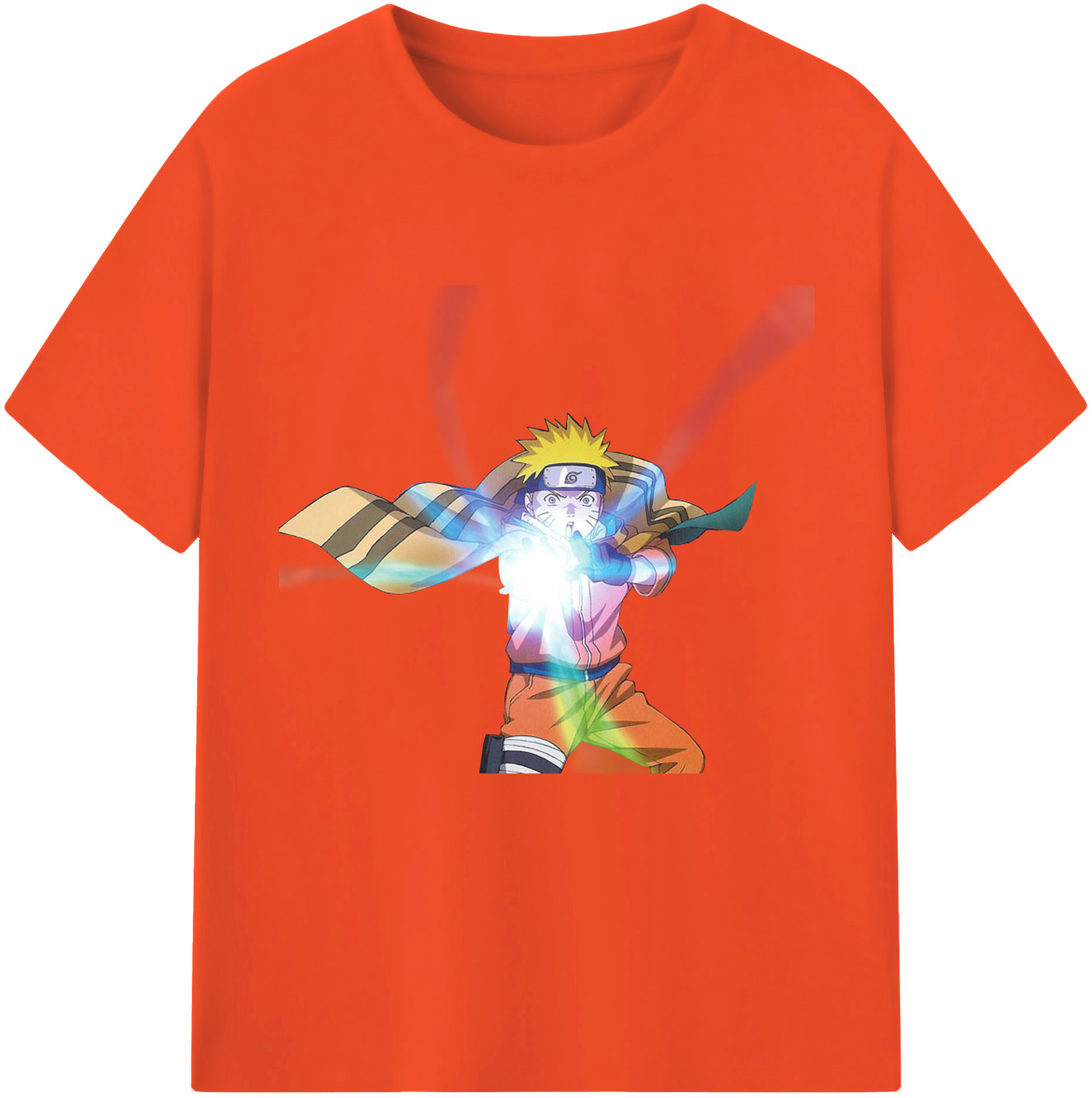 （画像用） NARUTO -ナルト- うずまき ナルト Uzumaki Naruto 綿100％半袖Tシャツ（フロントプリント）