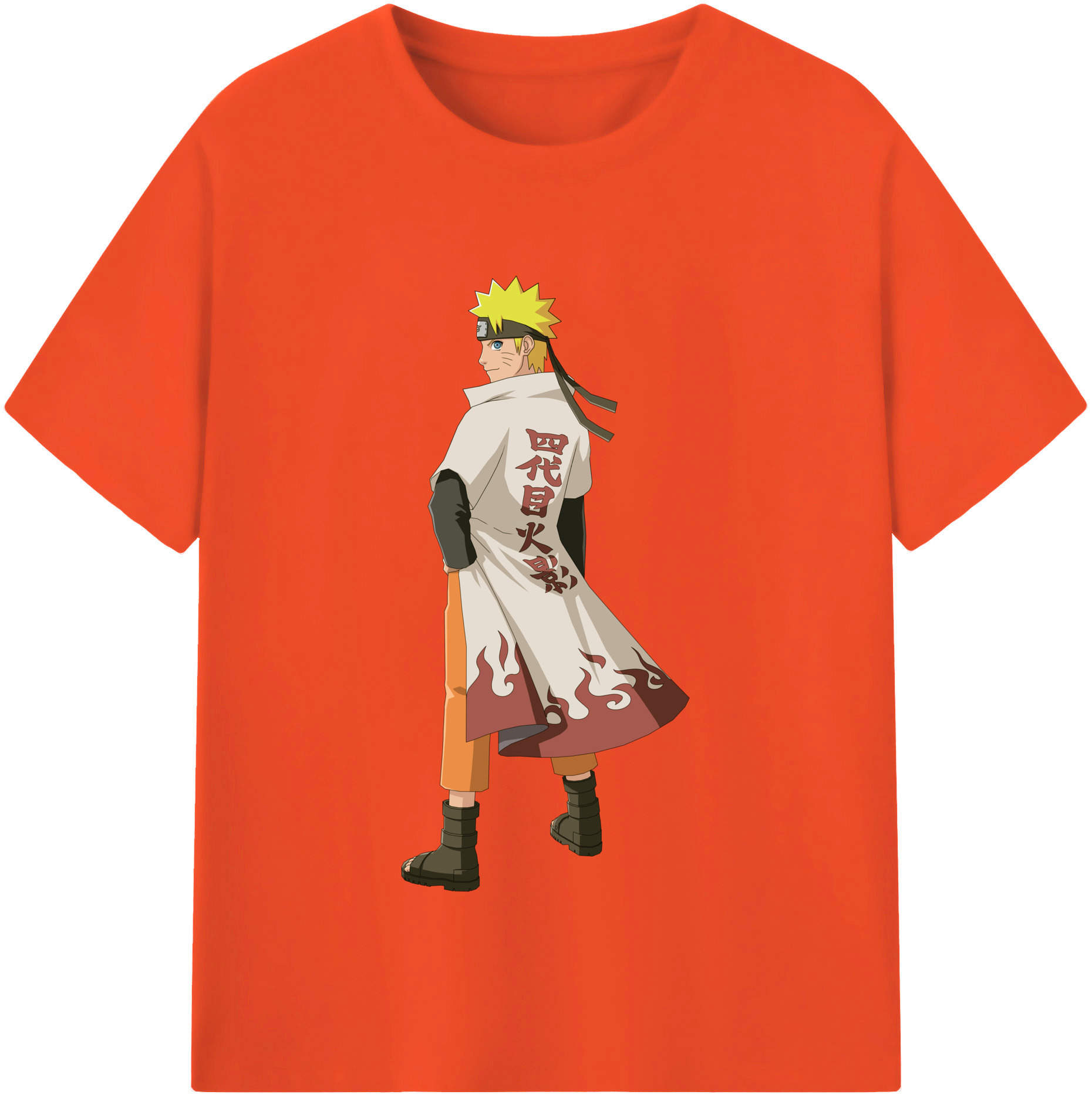 （画像用） NARUTO -ナルト- うずまき ナルト Uzumaki Naruto 綿100％半袖Tシャツ（フロントプリント）