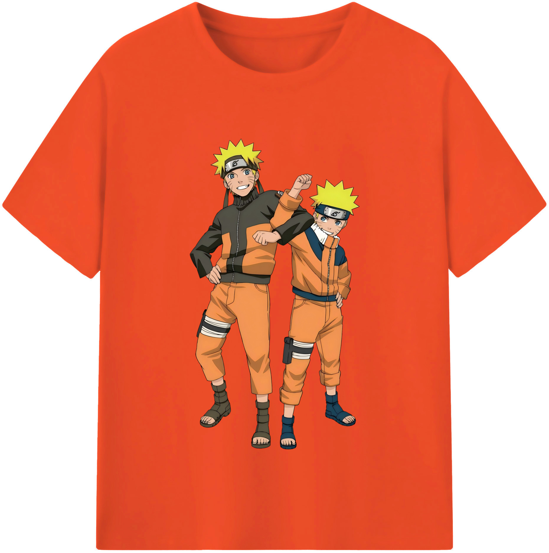 （画像用） NARUTO -ナルト- うずまき ナルト Uzumaki Naruto 綿100％半袖Tシャツ（フロントプリント）
