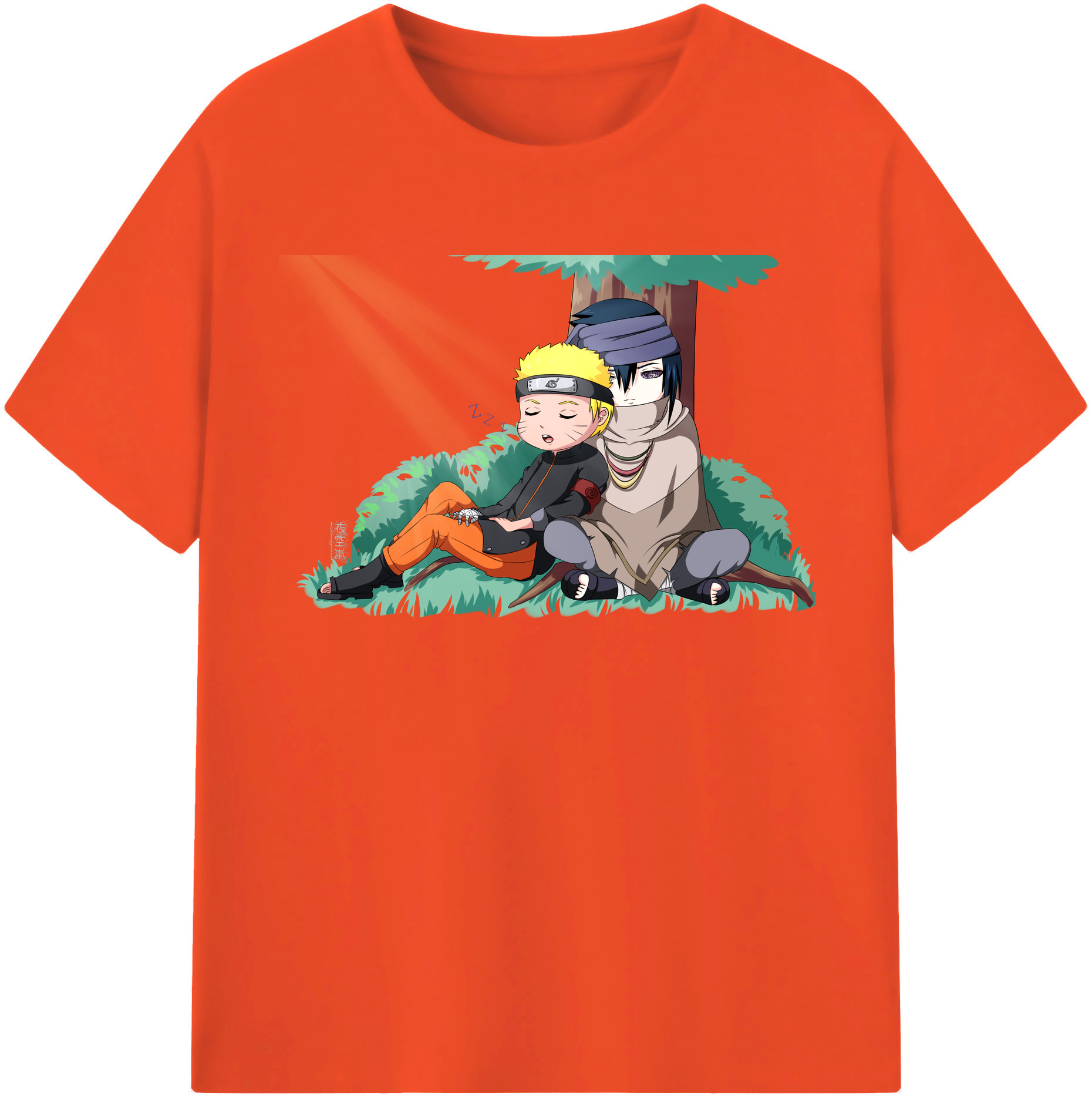 （画像用） NARUTO -ナルト- うずまき ナルト Uzumaki Naruto 綿100％半袖Tシャツ（フロントプリント）