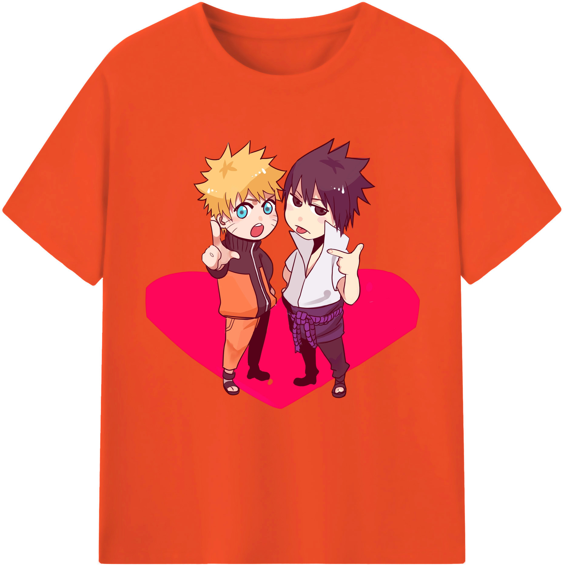 （画像用） NARUTO -ナルト- うずまき ナルト Uzumaki Naruto 綿100％半袖Tシャツ（フロントプリント）