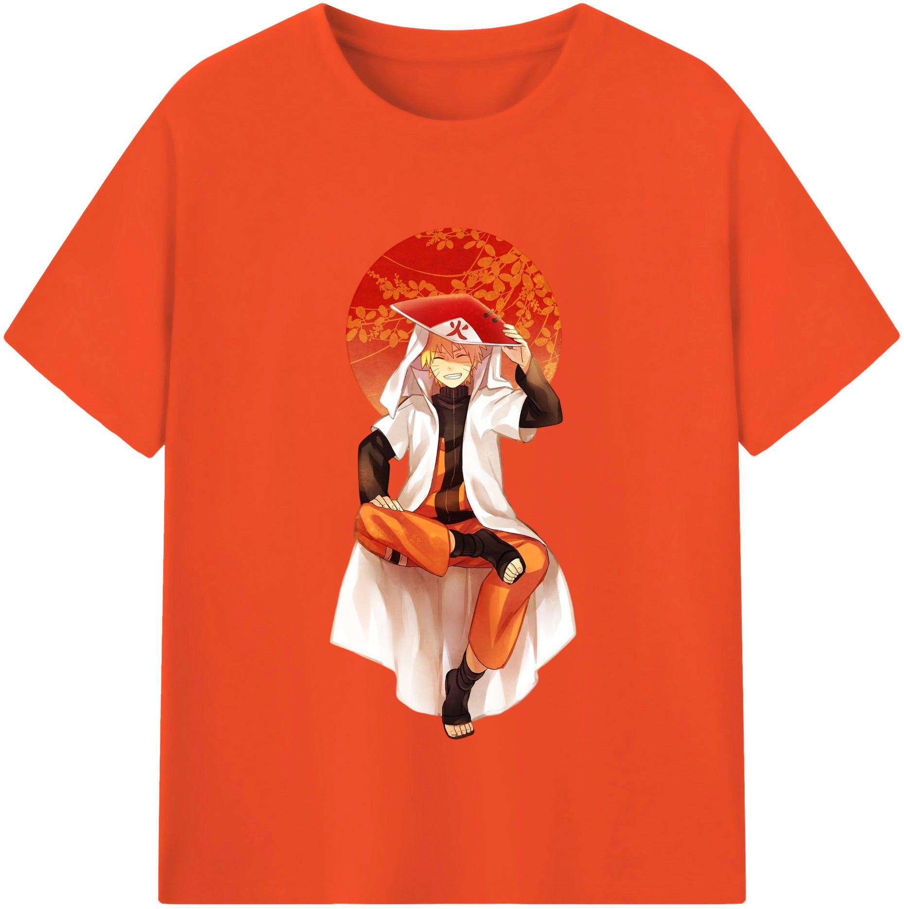 （画像用） NARUTO -ナルト- うずまき ナルト Uzumaki Naruto 綿100％半袖Tシャツ（フロントプリント）