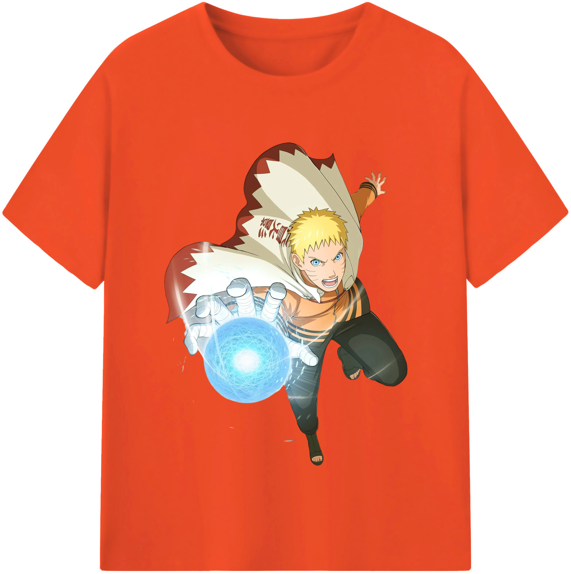 （画像用） NARUTO -ナルト- うずまき ナルト Uzumaki Naruto 綿100％半袖Tシャツ（フロントプリント）