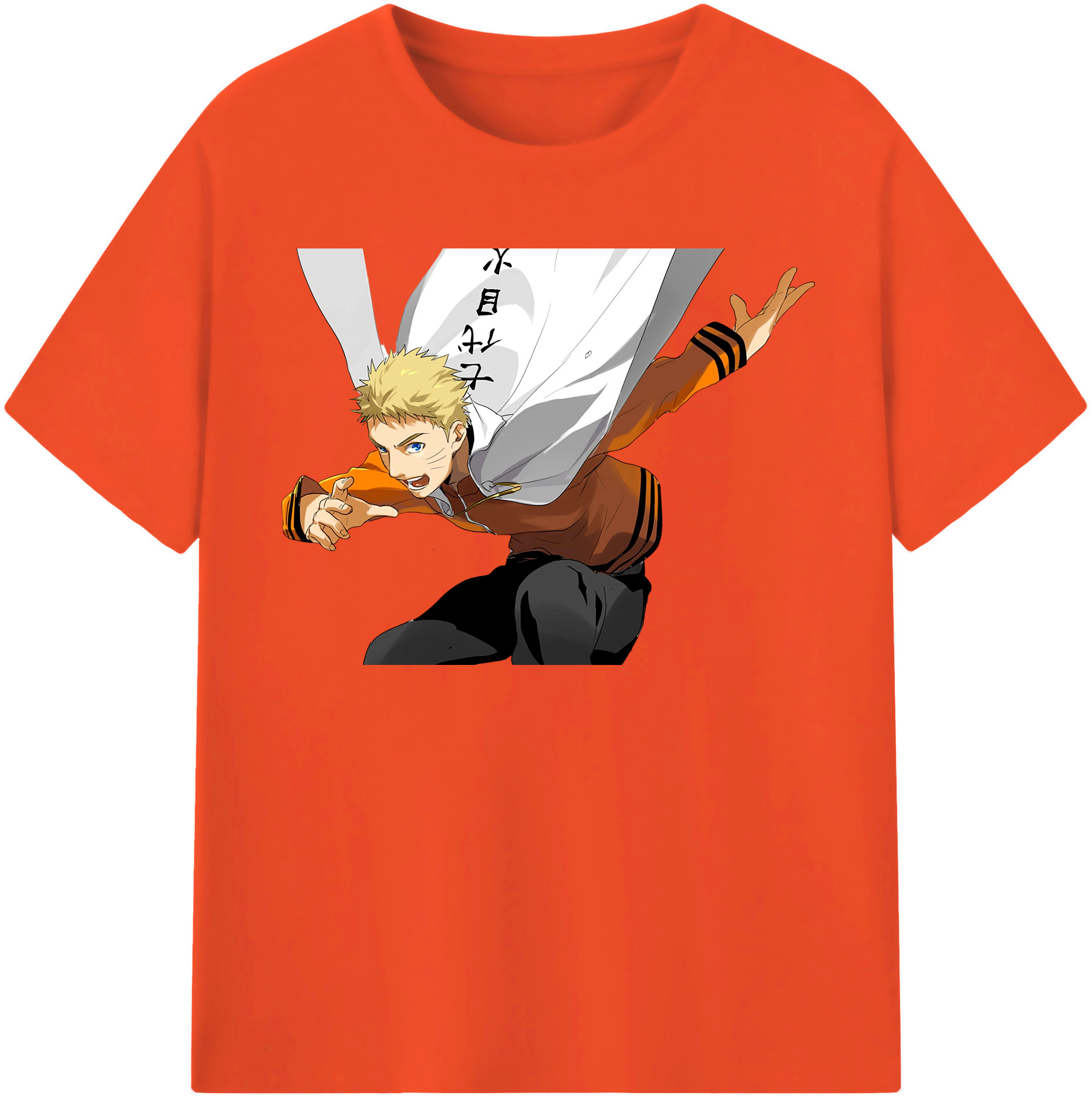 （画像用） NARUTO -ナルト- うずまき ナルト Uzumaki Naruto 綿100％半袖Tシャツ（フロントプリント）