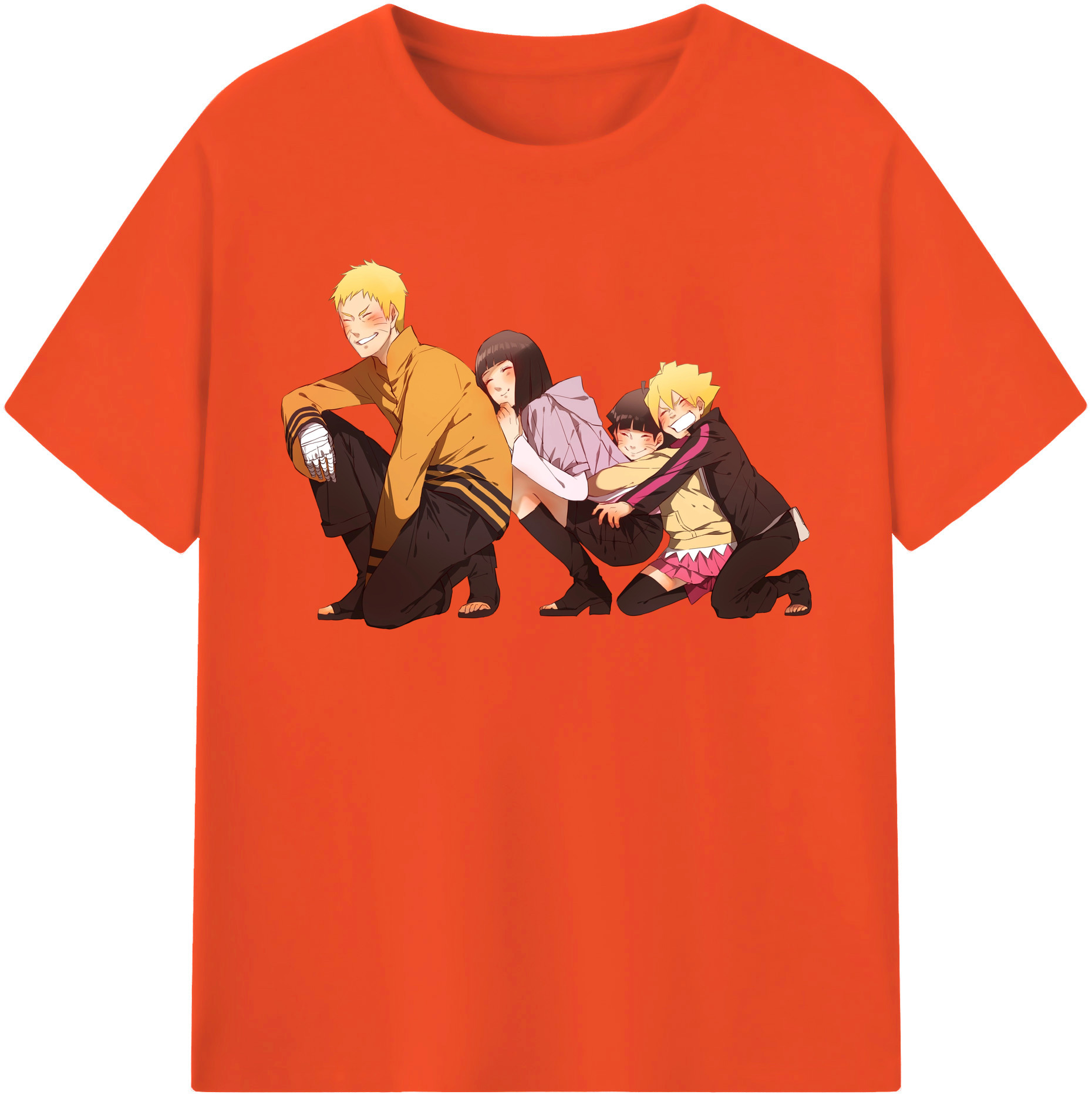 （画像用） NARUTO -ナルト- うずまき ナルト Uzumaki Naruto 綿100％半袖Tシャツ（フロントプリント）