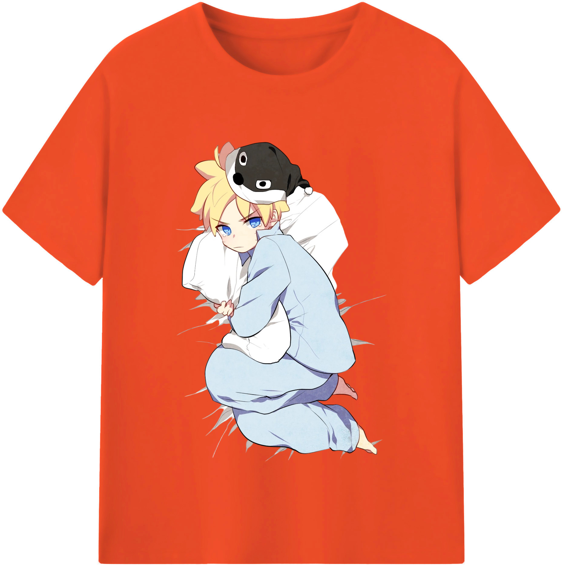 （画像用） NARUTO -ナルト- うずまき ナルト Uzumaki Naruto 綿100％半袖Tシャツ（フロントプリント）