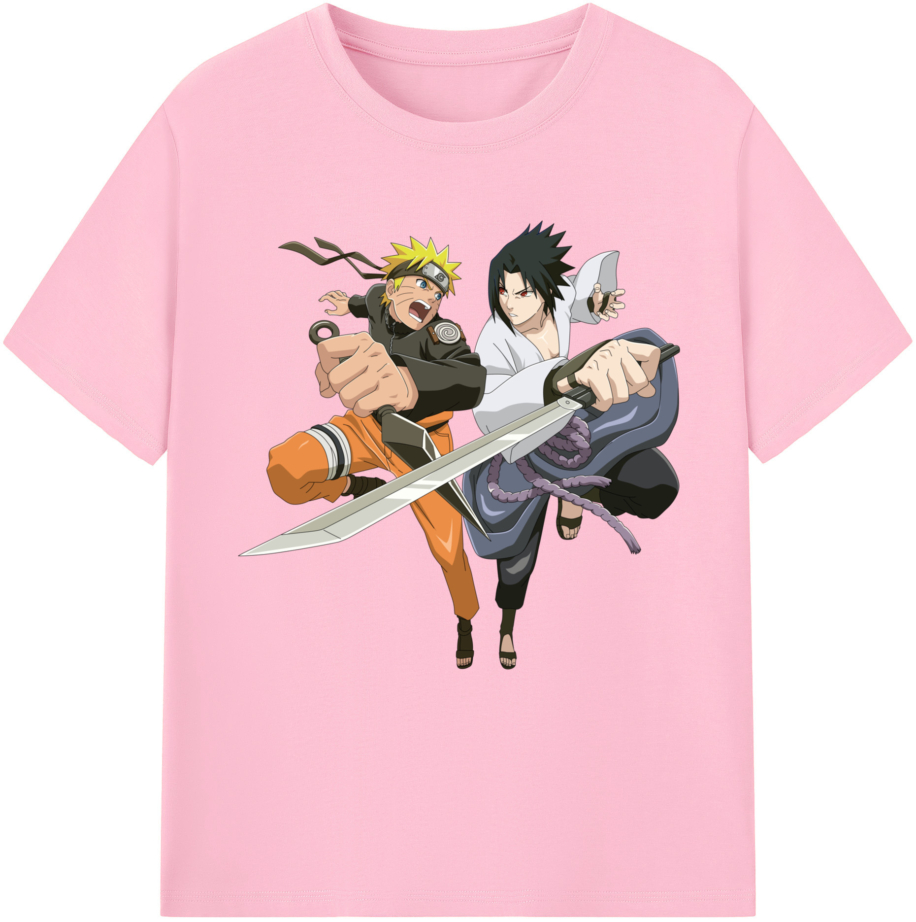 （画像用） NARUTO -ナルト- うずまき ナルト Uzumaki Naruto 綿100％半袖Tシャツ（フロントプリント）