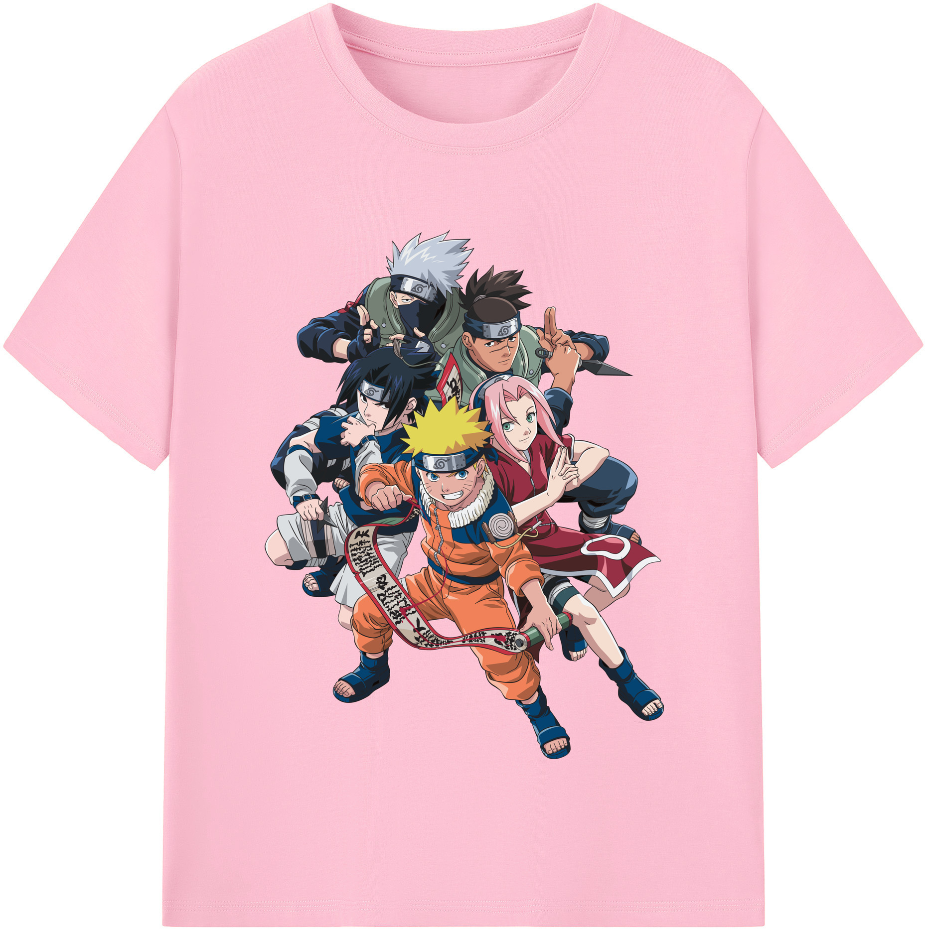 （画像用） NARUTO -ナルト- うずまき ナルト Uzumaki Naruto 綿100％半袖Tシャツ（フロントプリント）