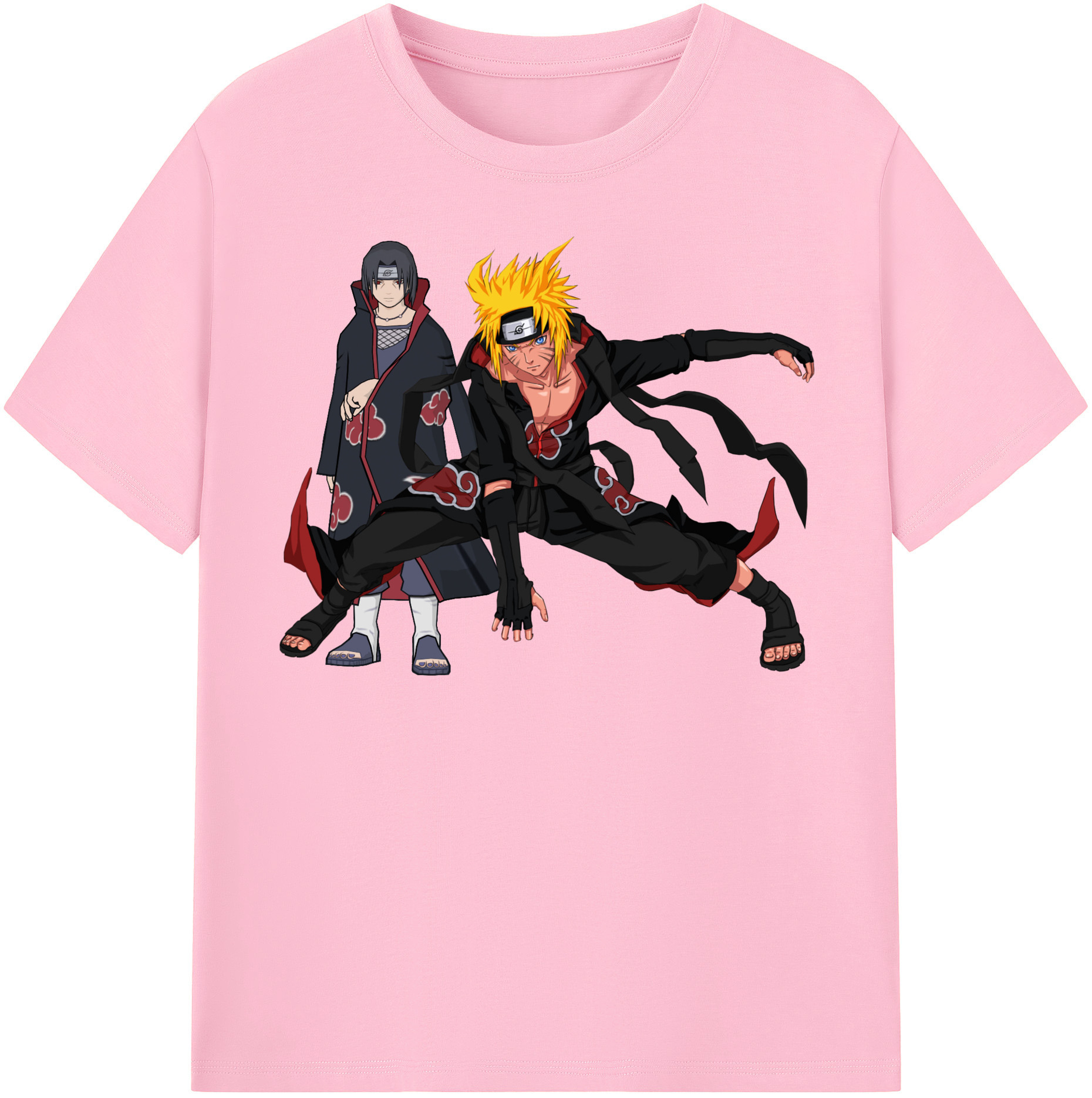 （画像用） NARUTO -ナルト- うずまき ナルト Uzumaki Naruto 綿100％半袖Tシャツ（フロントプリント）