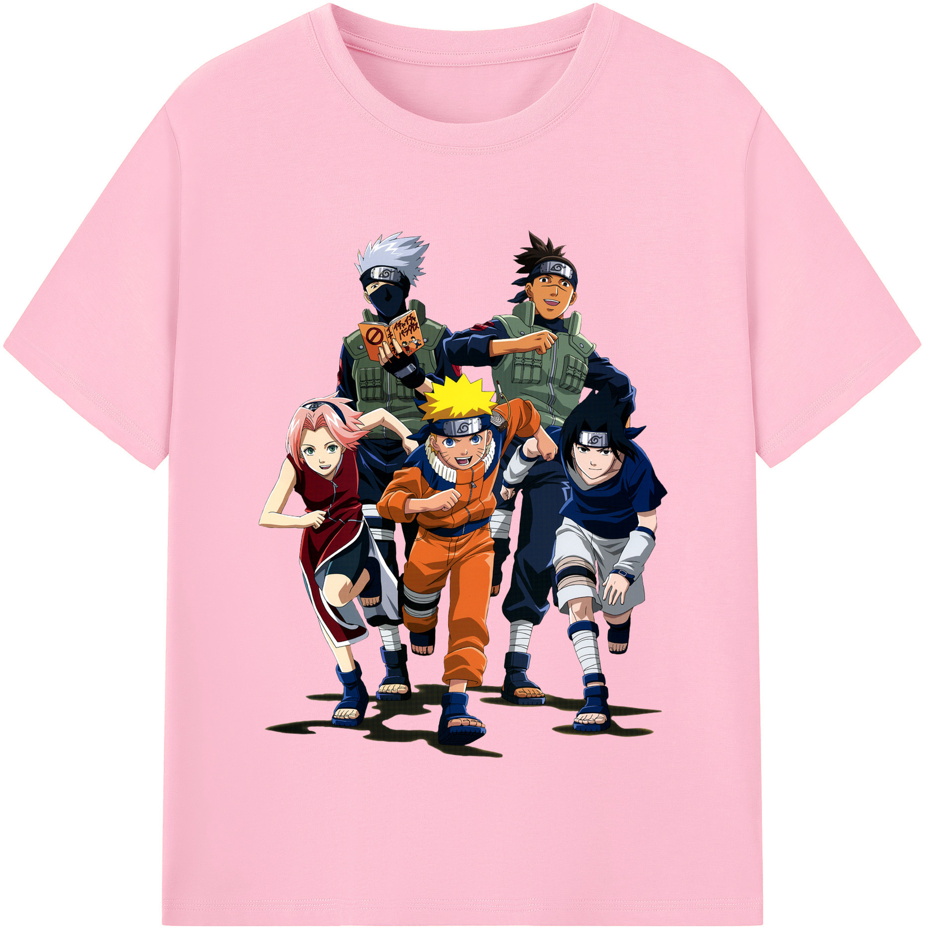 （画像用） NARUTO -ナルト- うずまき ナルト Uzumaki Naruto 綿100％半袖Tシャツ（フロントプリント）