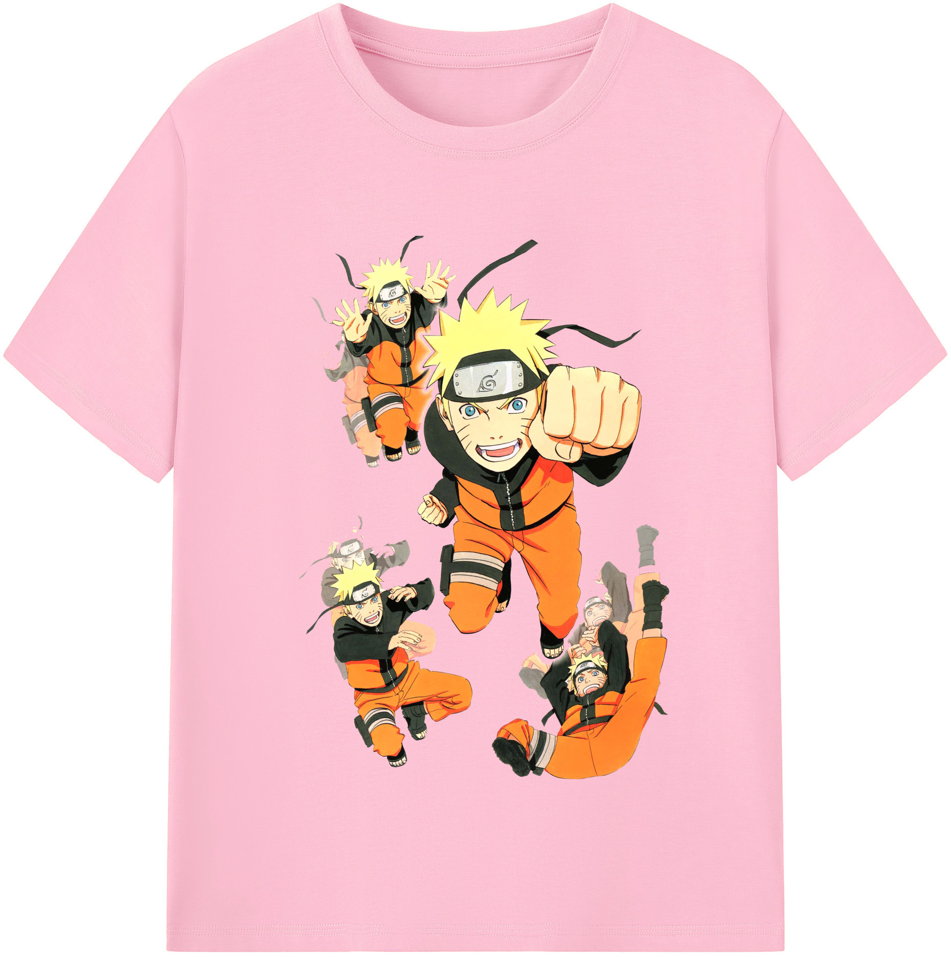 （画像用） NARUTO -ナルト- うずまき ナルト Uzumaki Naruto 綿100％半袖Tシャツ（フロントプリント）