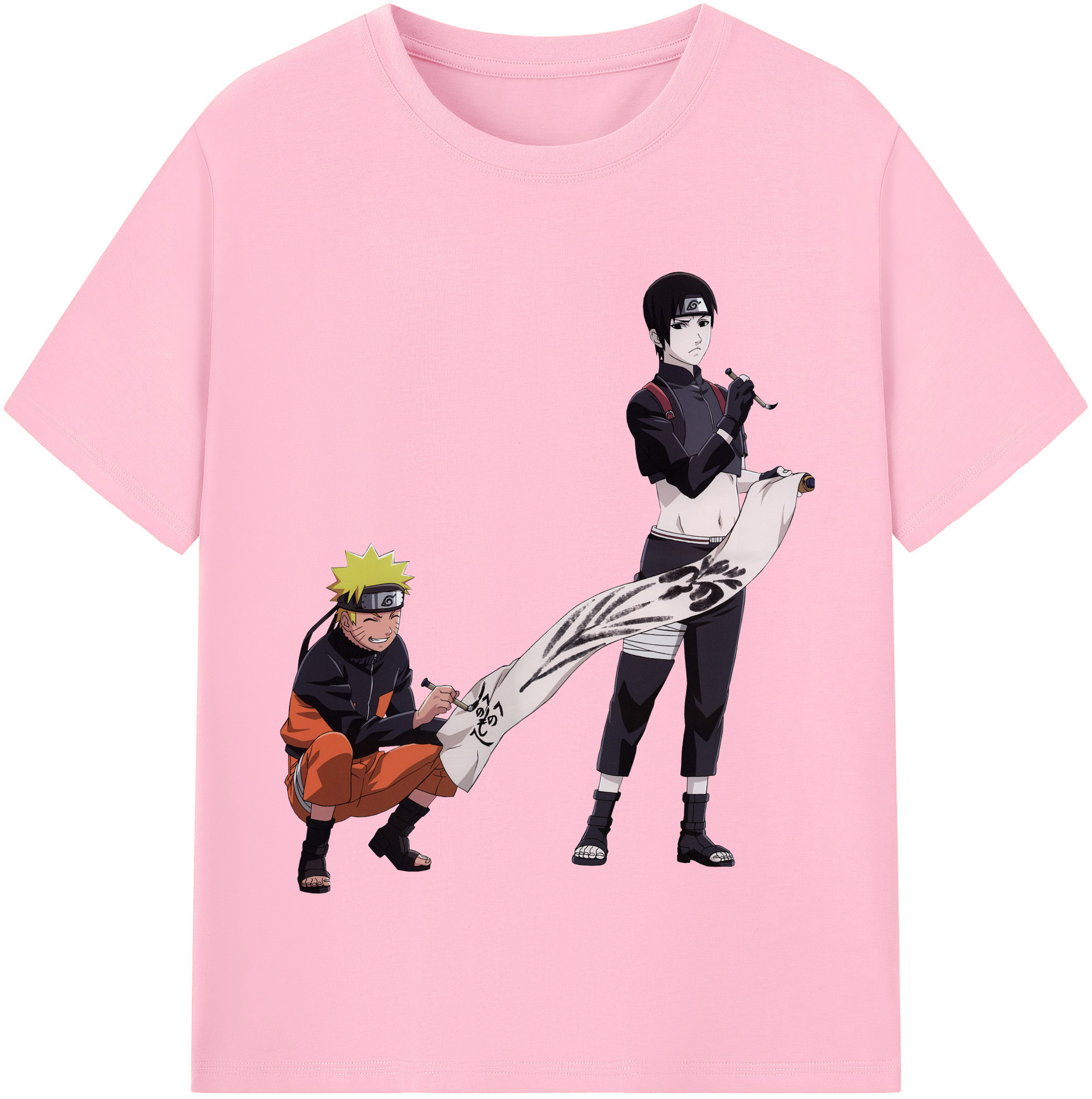 （画像用） NARUTO -ナルト- うずまき ナルト Uzumaki Naruto 綿100％半袖Tシャツ（フロントプリント）