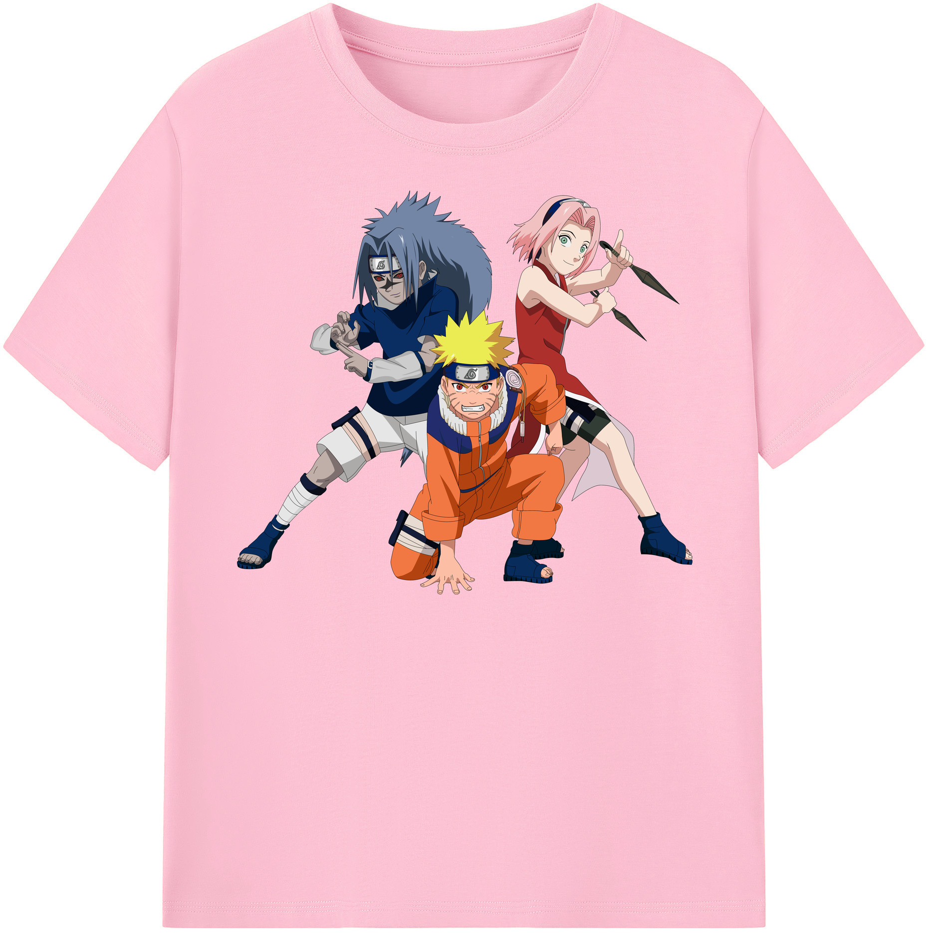 （画像用） NARUTO -ナルト- うずまき ナルト Uzumaki Naruto 綿100％半袖Tシャツ（フロントプリント）