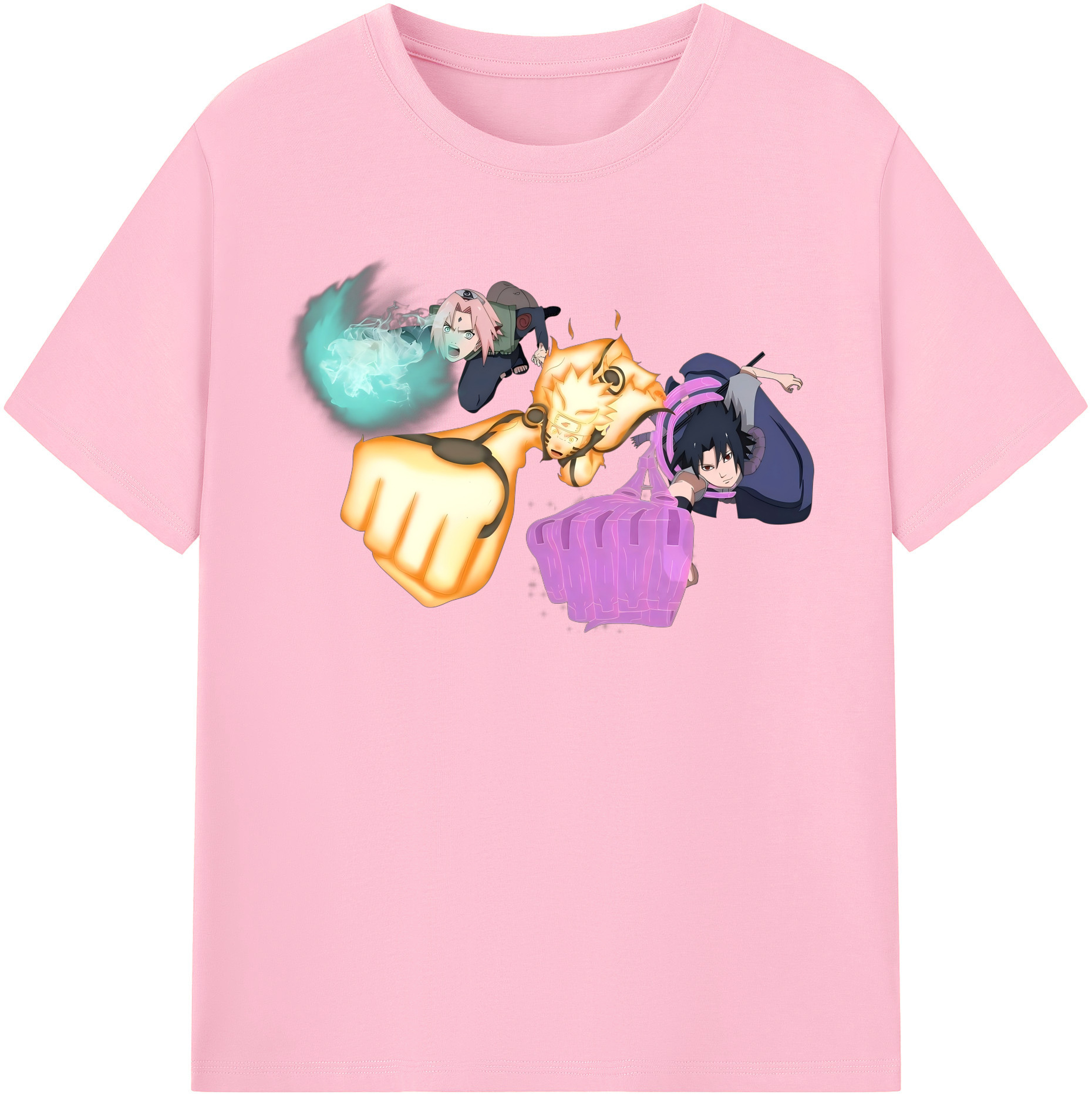 （画像用） NARUTO -ナルト- うずまき ナルト Uzumaki Naruto 綿100％半袖Tシャツ（フロントプリント）