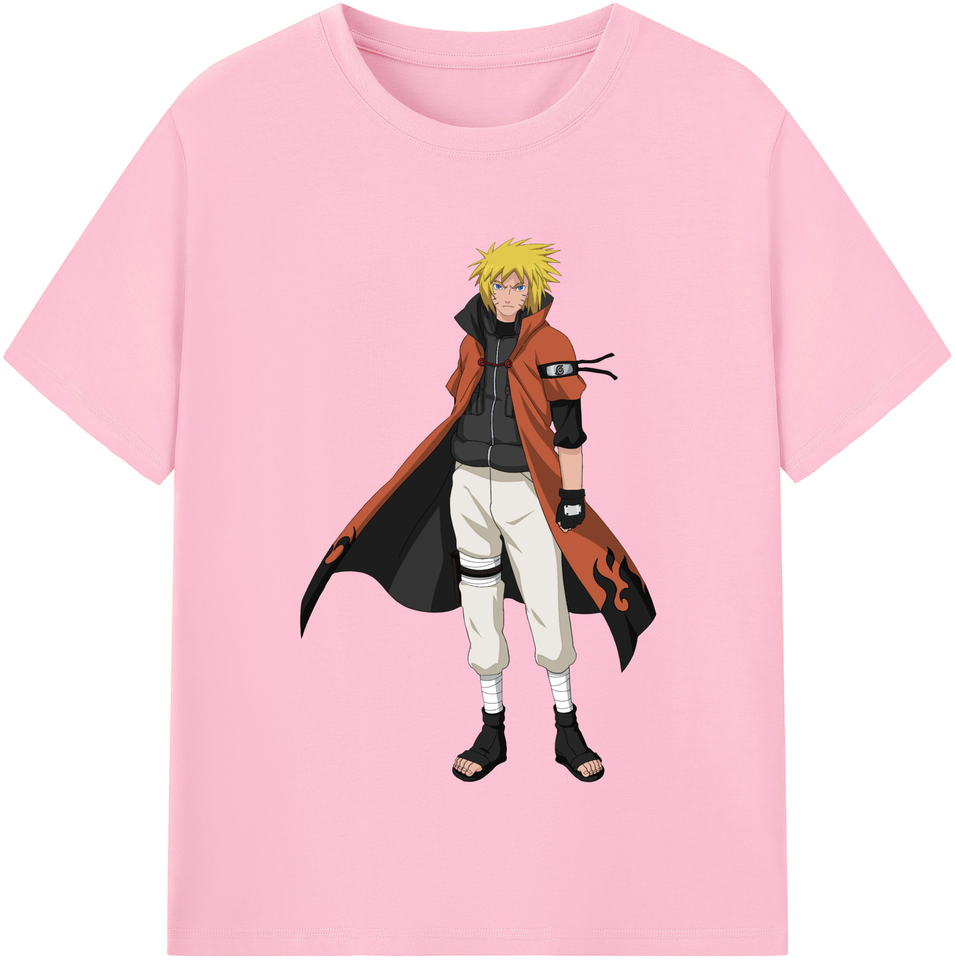 （画像用） NARUTO -ナルト- うずまき ナルト Uzumaki Naruto 綿100％半袖Tシャツ（フロントプリント）