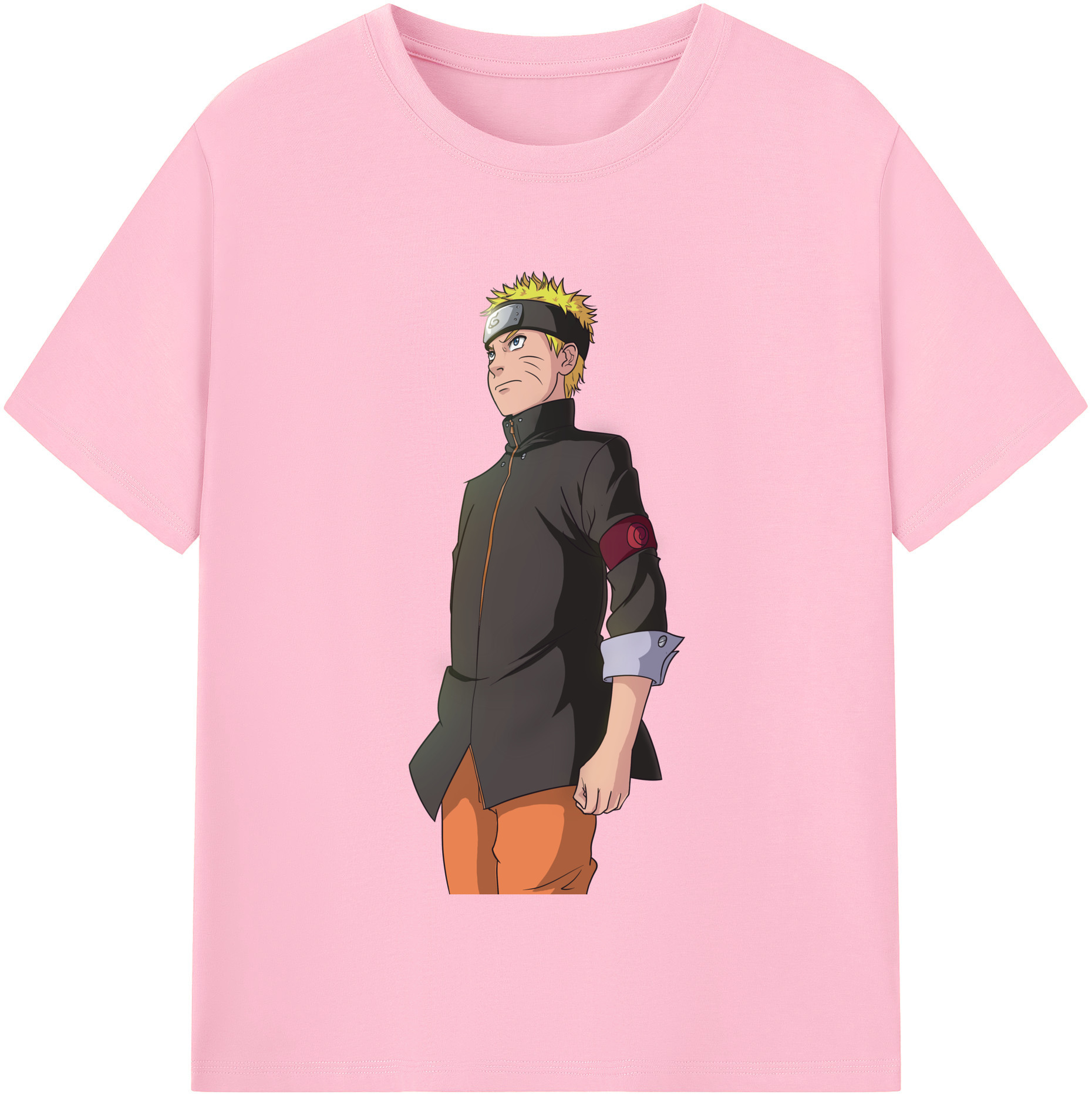 （画像用） NARUTO -ナルト- うずまき ナルト Uzumaki Naruto 綿100％半袖Tシャツ（フロントプリント）