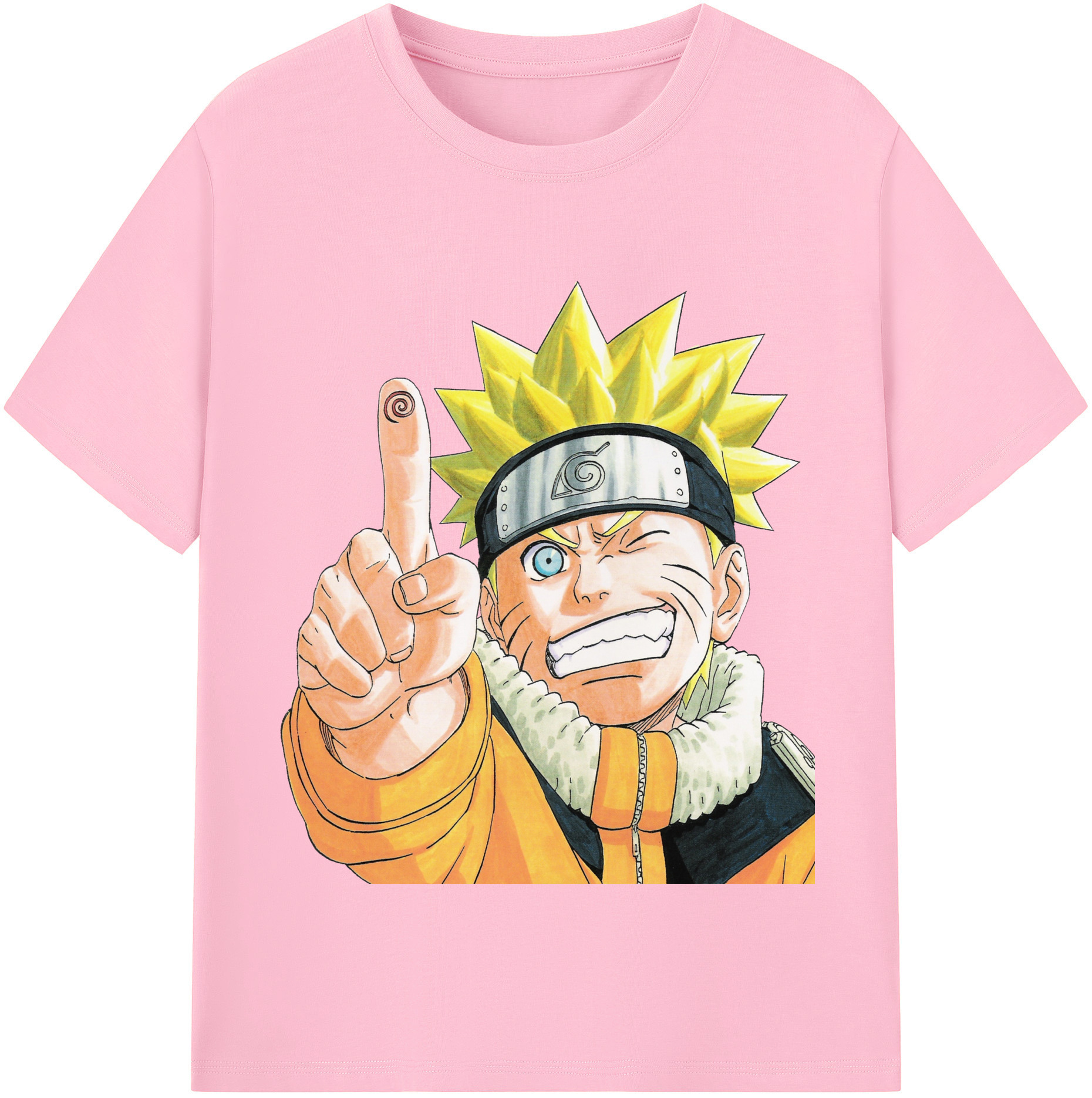 （画像用） NARUTO -ナルト- うずまき ナルト Uzumaki Naruto 綿100％半袖Tシャツ（フロントプリント）