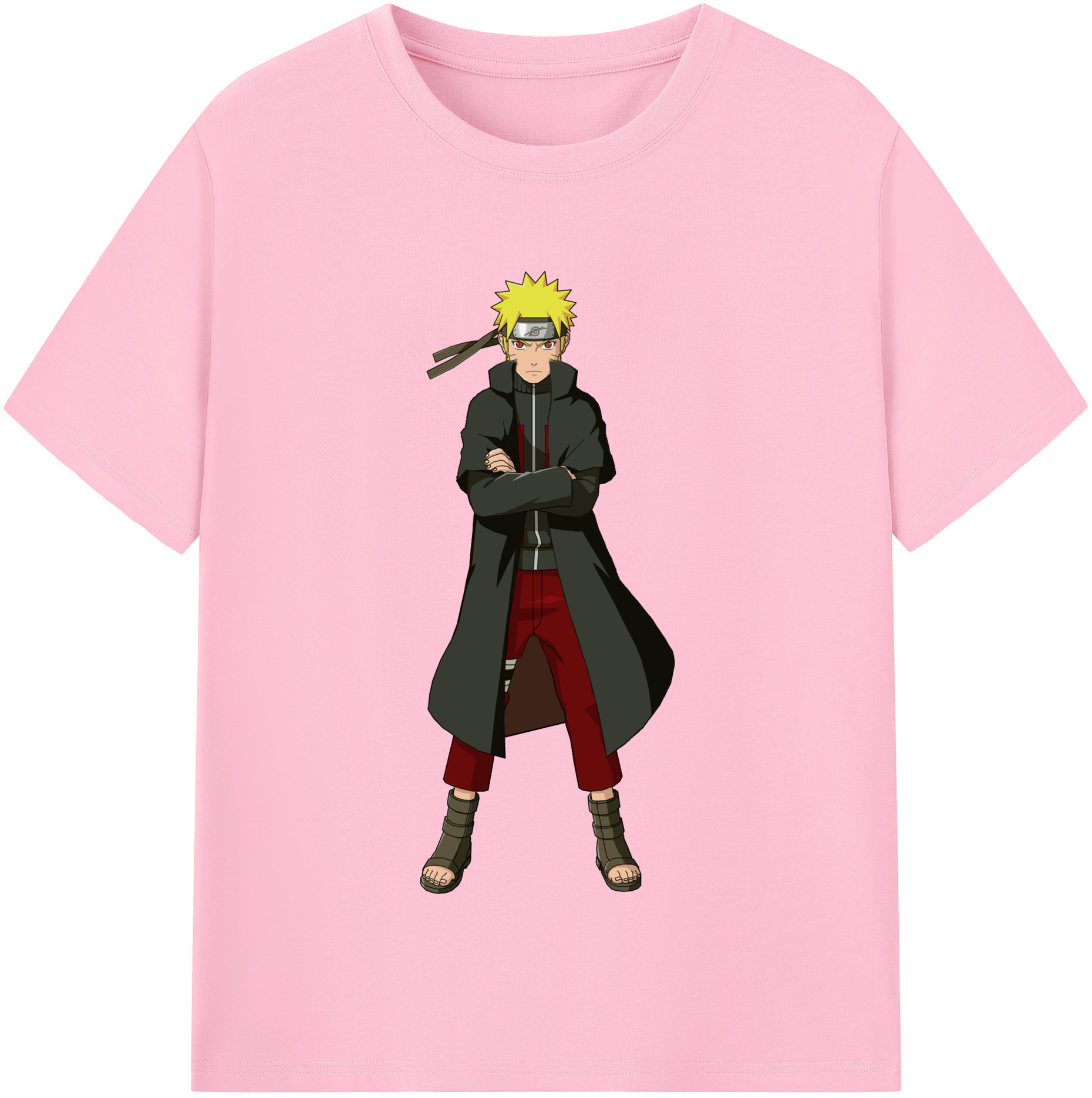 （画像用） NARUTO -ナルト- うずまき ナルト Uzumaki Naruto 綿100％半袖Tシャツ（フロントプリント）