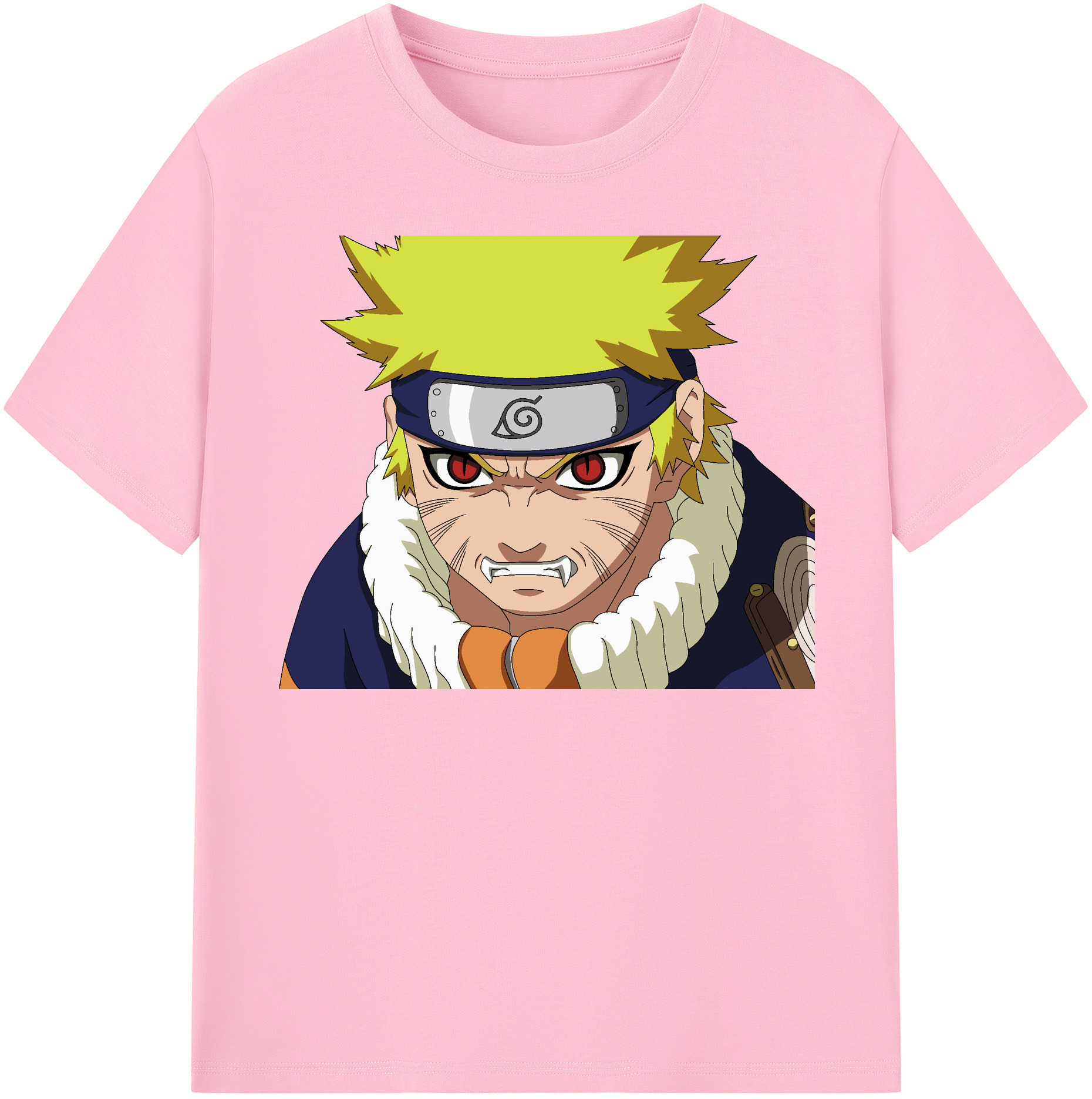 （画像用） NARUTO -ナルト- うずまき ナルト Uzumaki Naruto 綿100％半袖Tシャツ（フロントプリント）