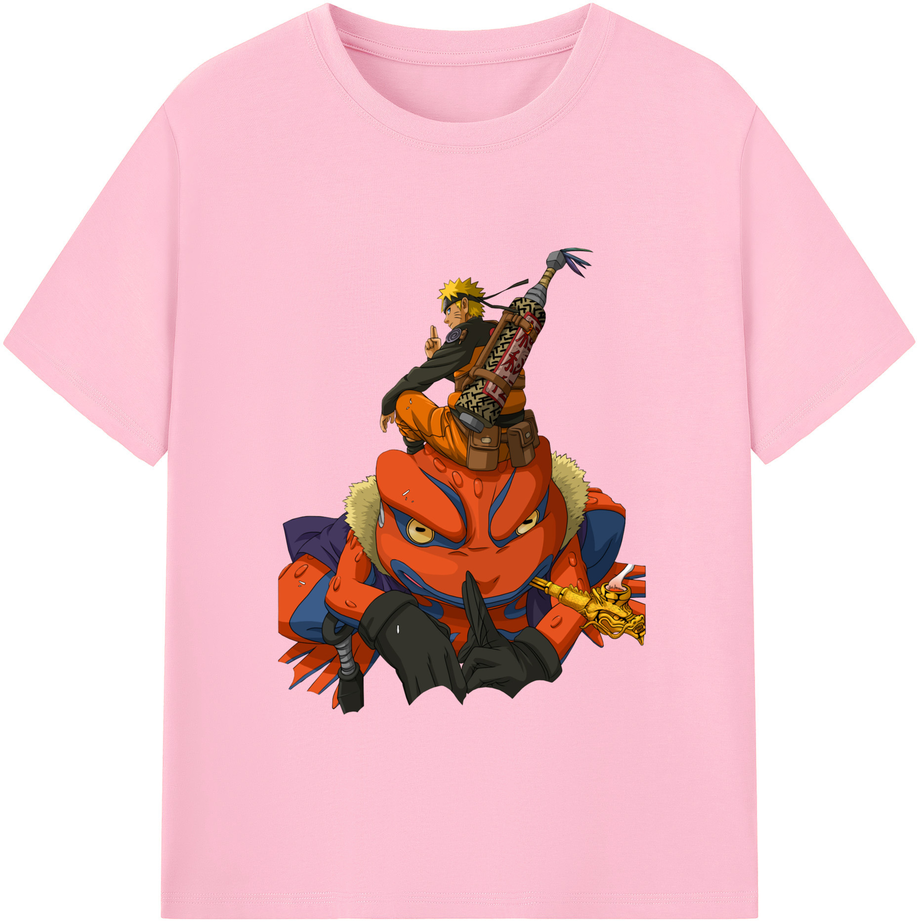 （画像用） NARUTO -ナルト- うずまき ナルト Uzumaki Naruto 綿100％半袖Tシャツ（フロントプリント）