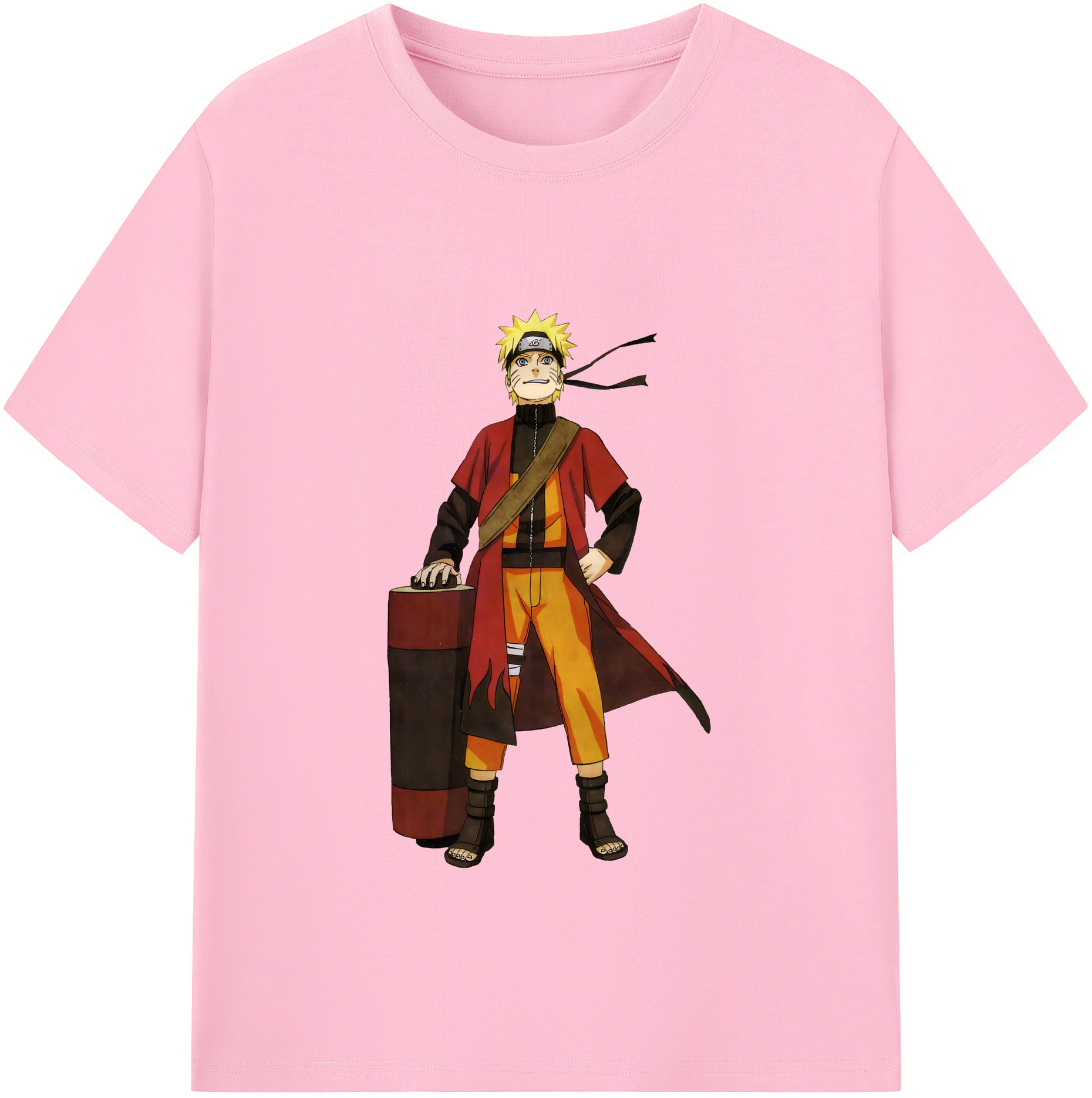 （画像用） NARUTO -ナルト- うずまき ナルト Uzumaki Naruto 綿100％半袖Tシャツ（フロントプリント）