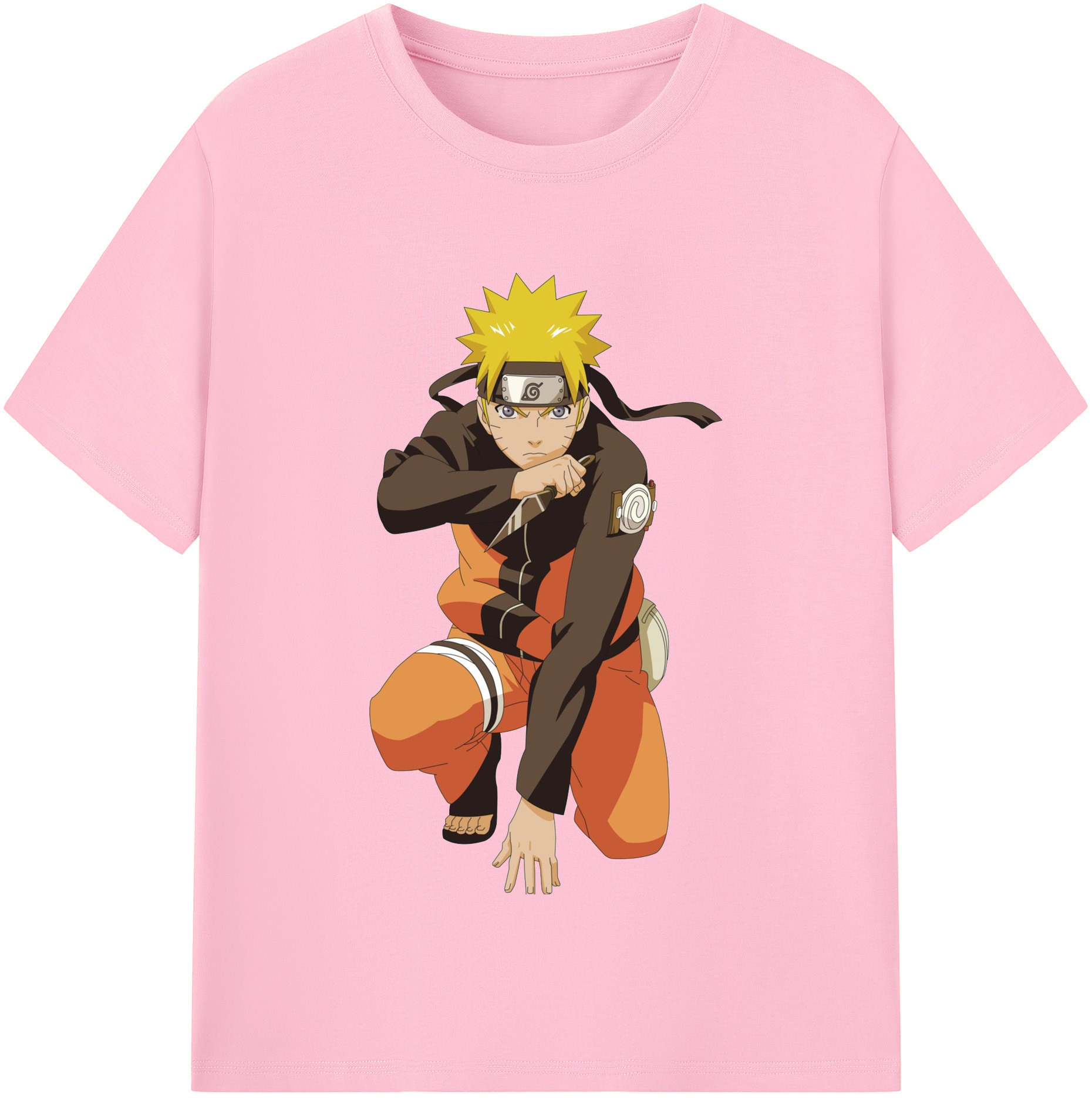（画像用） NARUTO -ナルト- うずまき ナルト Uzumaki Naruto 綿100％半袖Tシャツ（フロントプリント）