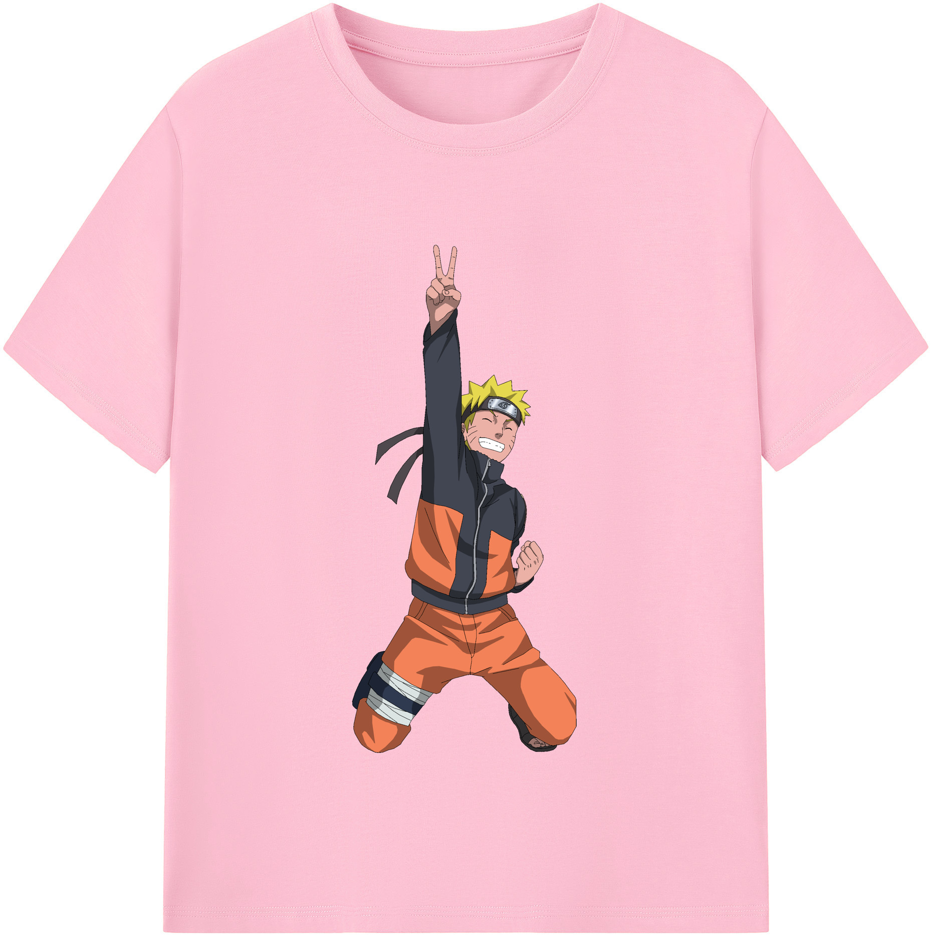 （画像用） NARUTO -ナルト- うずまき ナルト Uzumaki Naruto 綿100％半袖Tシャツ（フロントプリント）