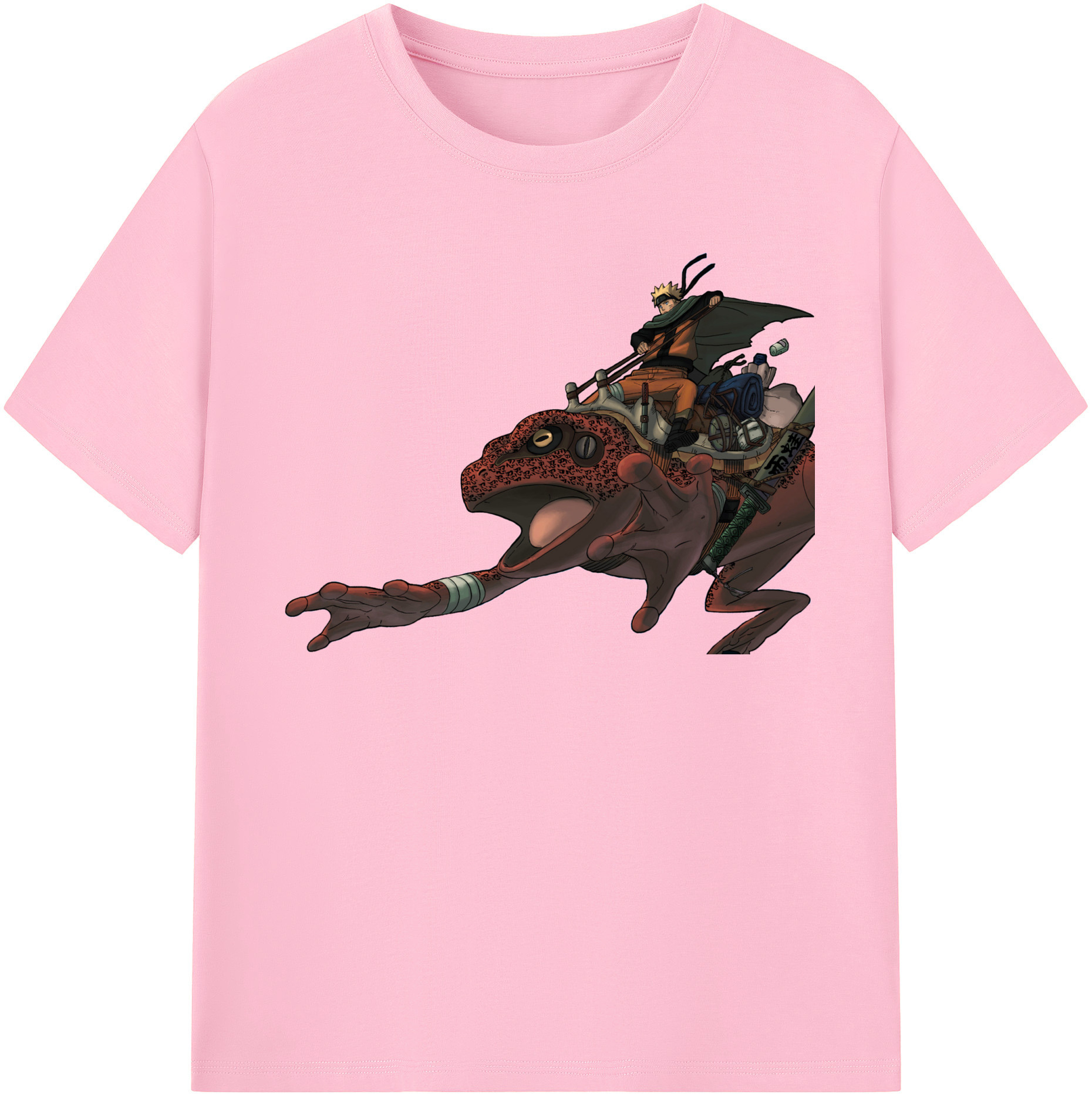 （画像用） NARUTO -ナルト- うずまき ナルト Uzumaki Naruto 綿100％半袖Tシャツ（フロントプリント）