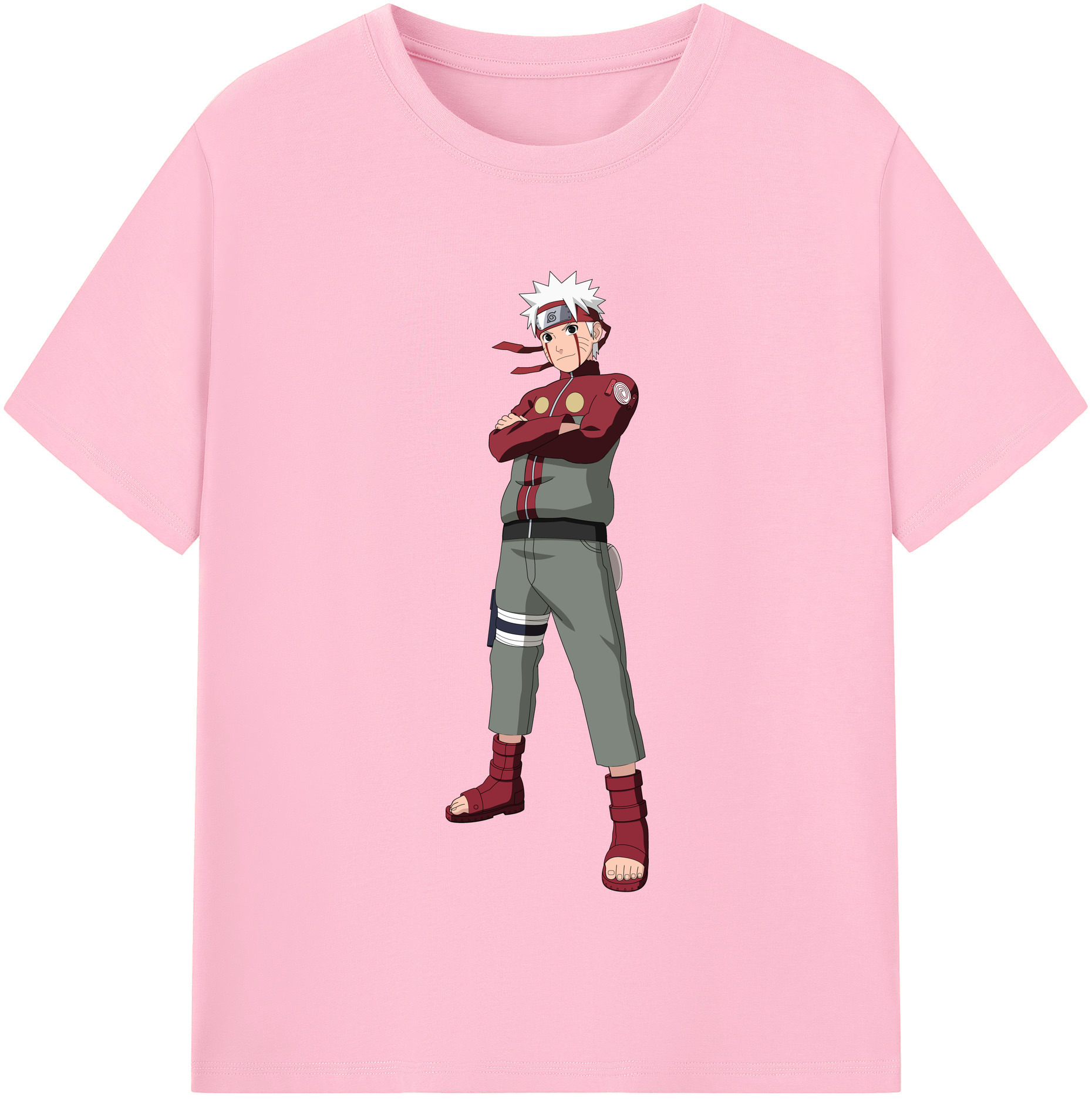 （画像用） NARUTO -ナルト- うずまき ナルト Uzumaki Naruto 綿100％半袖Tシャツ（フロントプリント）